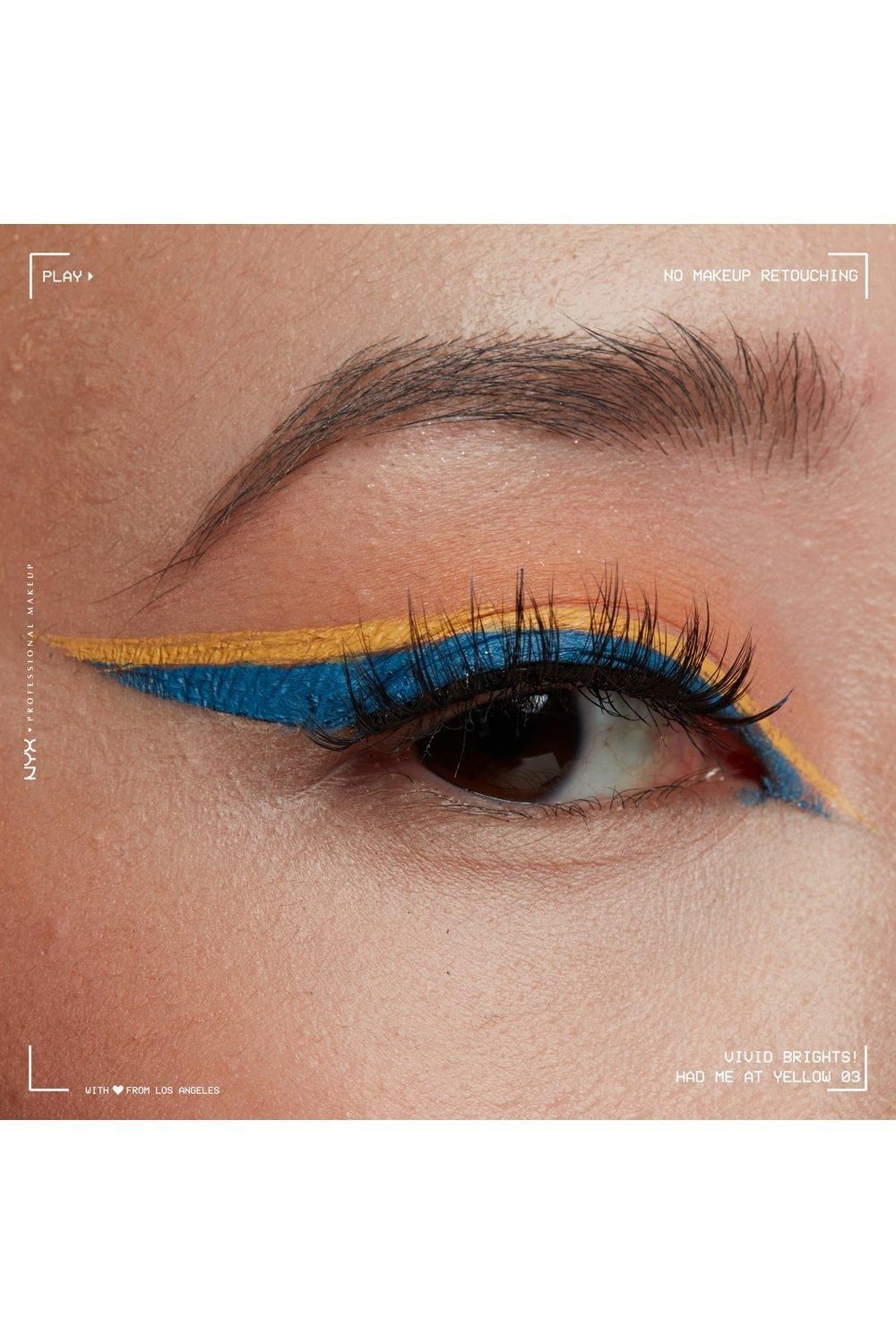 NYX Professional Makeup Vivid Brights Liquid Eyeliner Had Me At Yellow image 8
