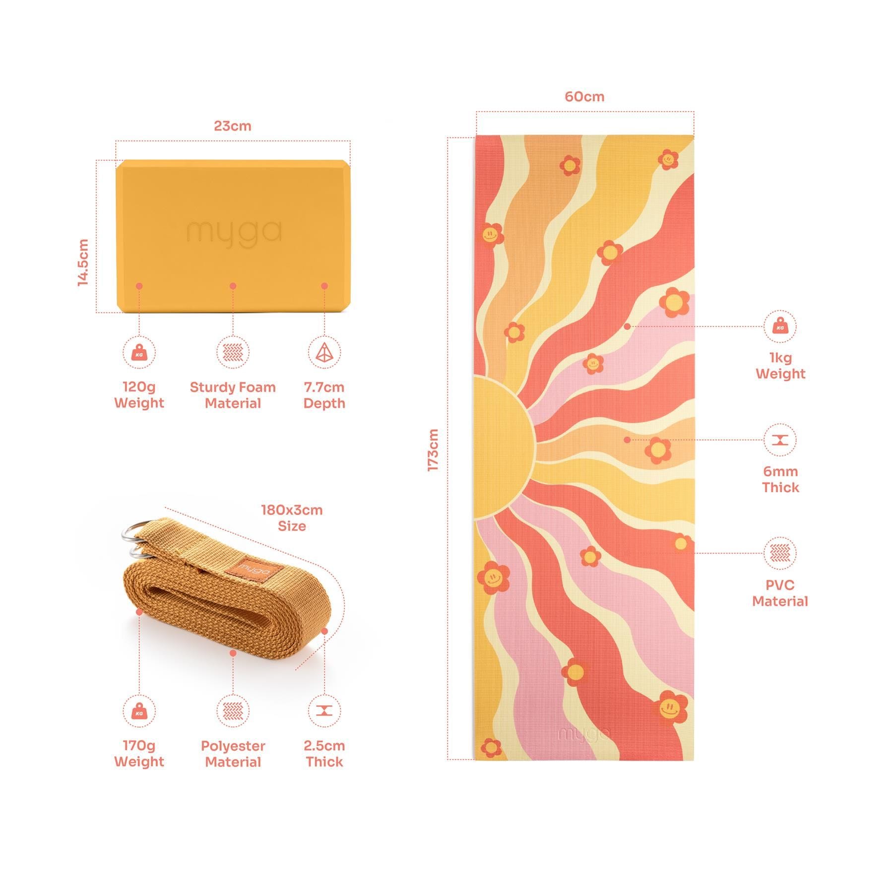 Myga Myga Printed Yoga Set - Palm Sage image 5