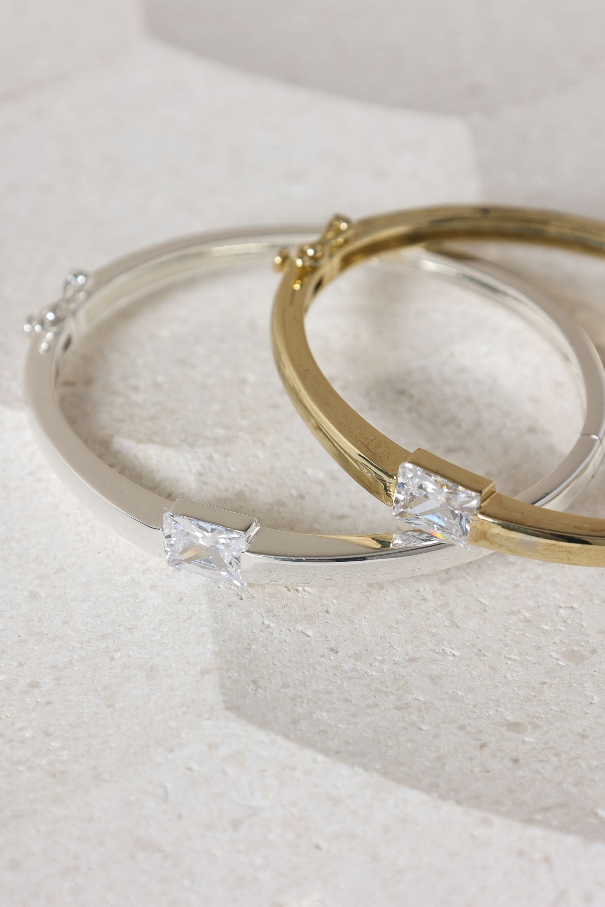 Jon Richard 14K Gold Plated and Cubic Zirconia Stone Bangle image 4