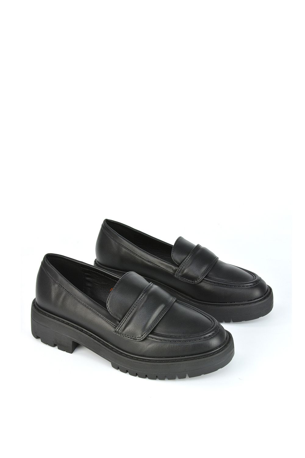 XY London 'Kourtney' Chunky Sole Slip on Flat Loafers image 5