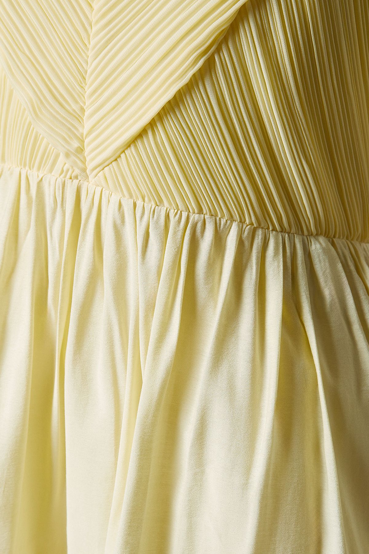 Coast Baby Pleat Organza Mini Dress Lemon image 5