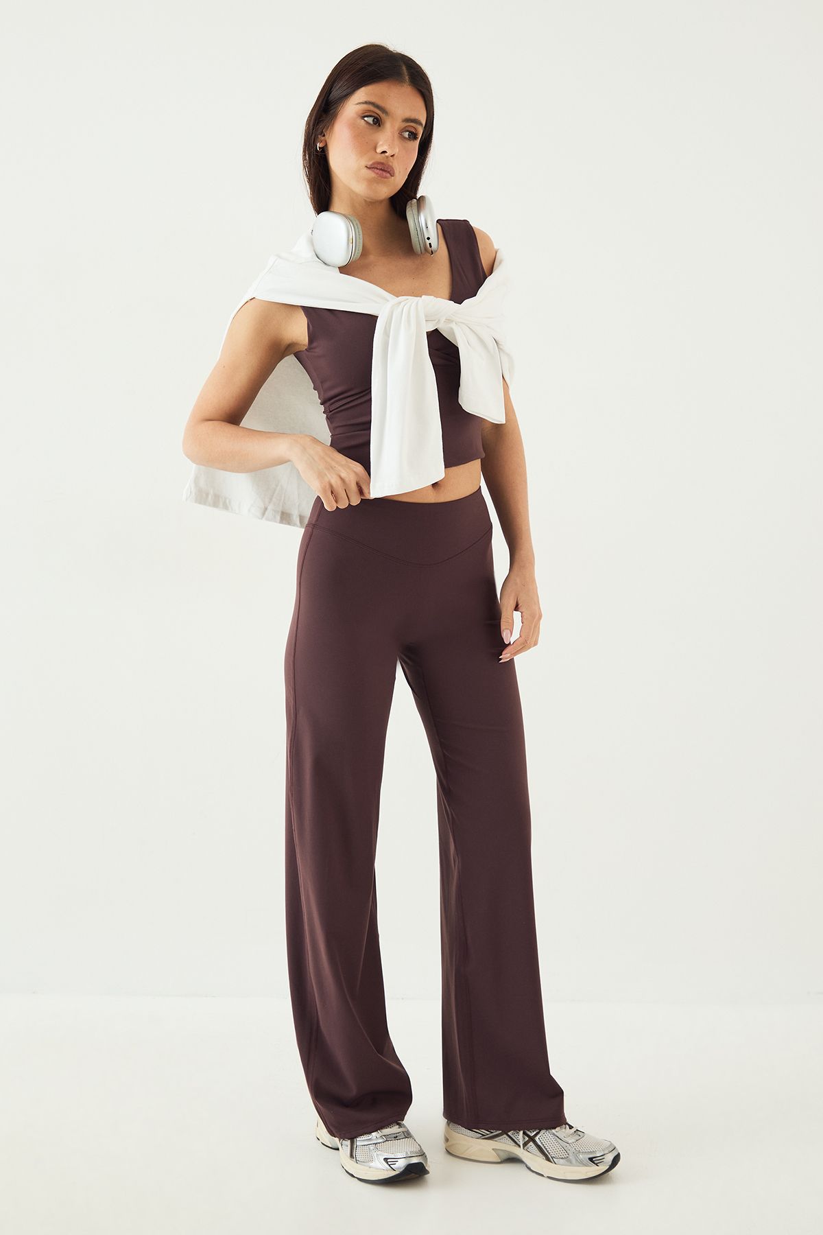 DSGN Studio DSGN Studio Ultra Sculpt Straight Leg Trouser Chocolate