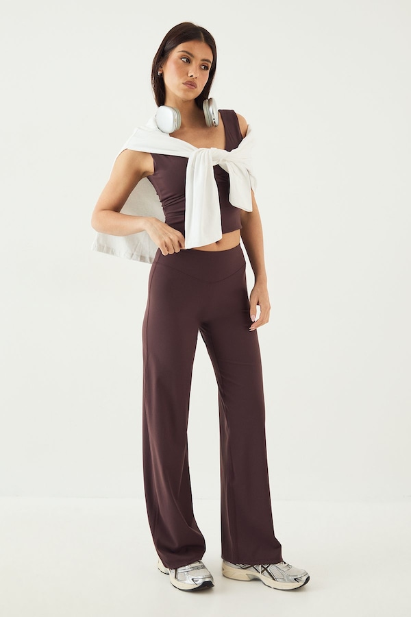 DSGN Studio DSGN Studio Ultra Sculpt Straight Leg Trouser Chocolate