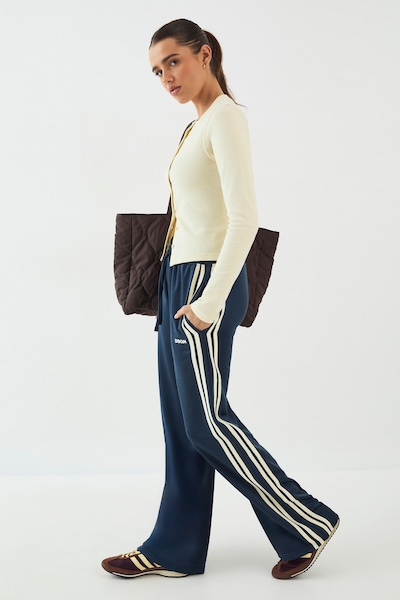 DSGN Studio DSGN Studio Tricot Side Stripe Straight Leg Jogger Indigo