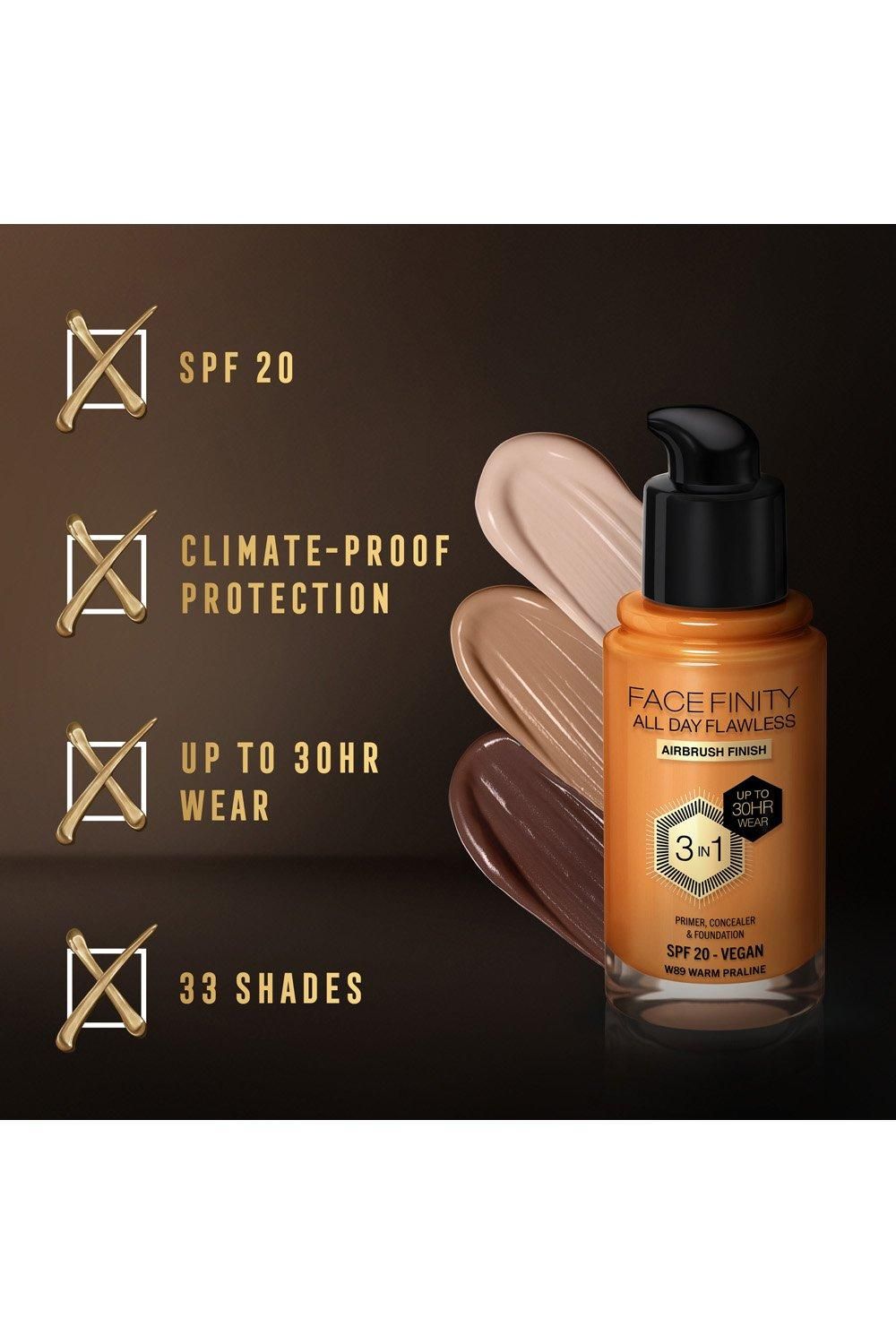 Max Factor Facefinity All Day Flawless 3 in 1 Vegan Foundation Warm Praline image 6