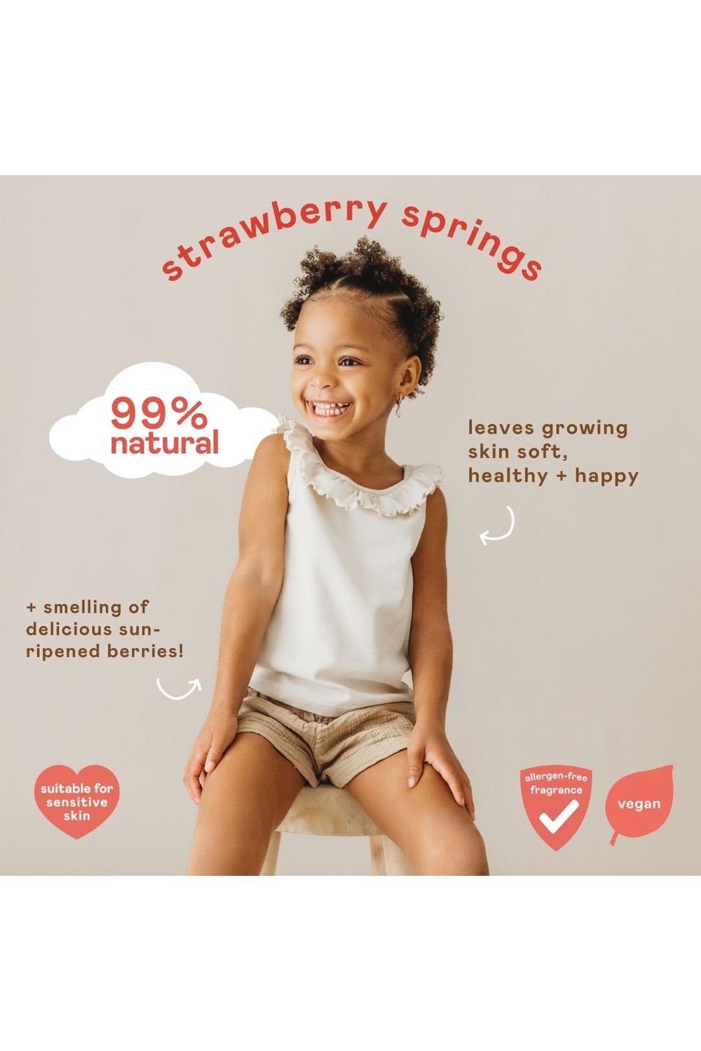 Nala's Baby Nala's Kids Body Lotion Strawberry Springs 200ml Multi image 2