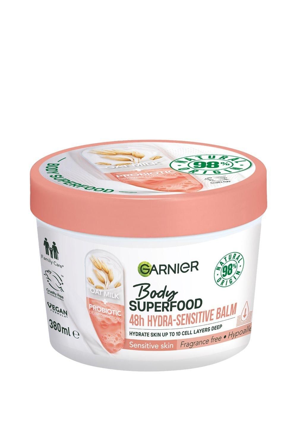 Garnier Garnier Body Superfood, Hydra Sensitive Body Cream, with Oat Milk & Probiotic Derived Fractions Multi image 1