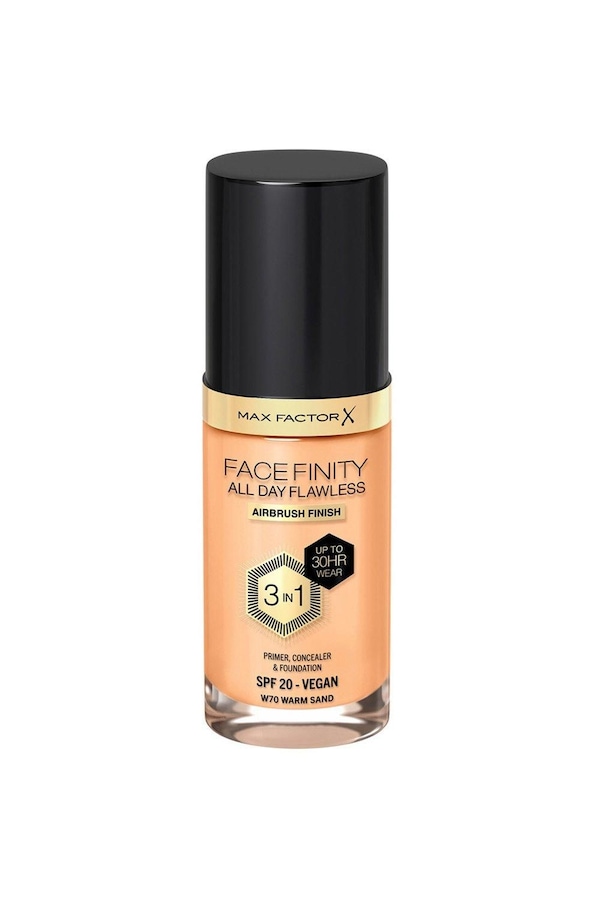 Max Factor Facefinity All Day Flawless 3 in 1 Vegan Foundation Warm Sand