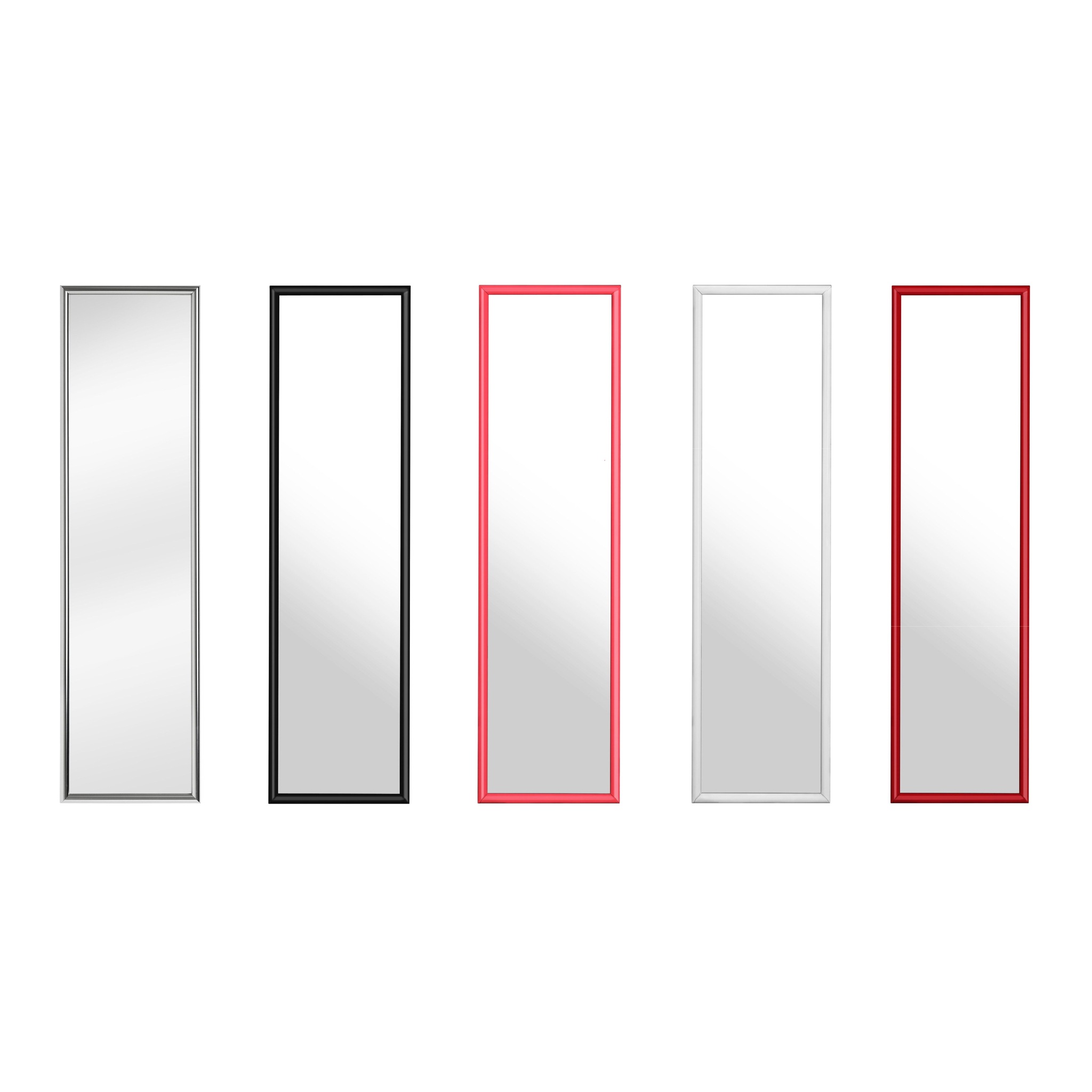 Orsina Versatile Over Door Plastic Frame Mirror, Sleek Mirror For Home, Durable Arched Mirror For Bedroom image 5