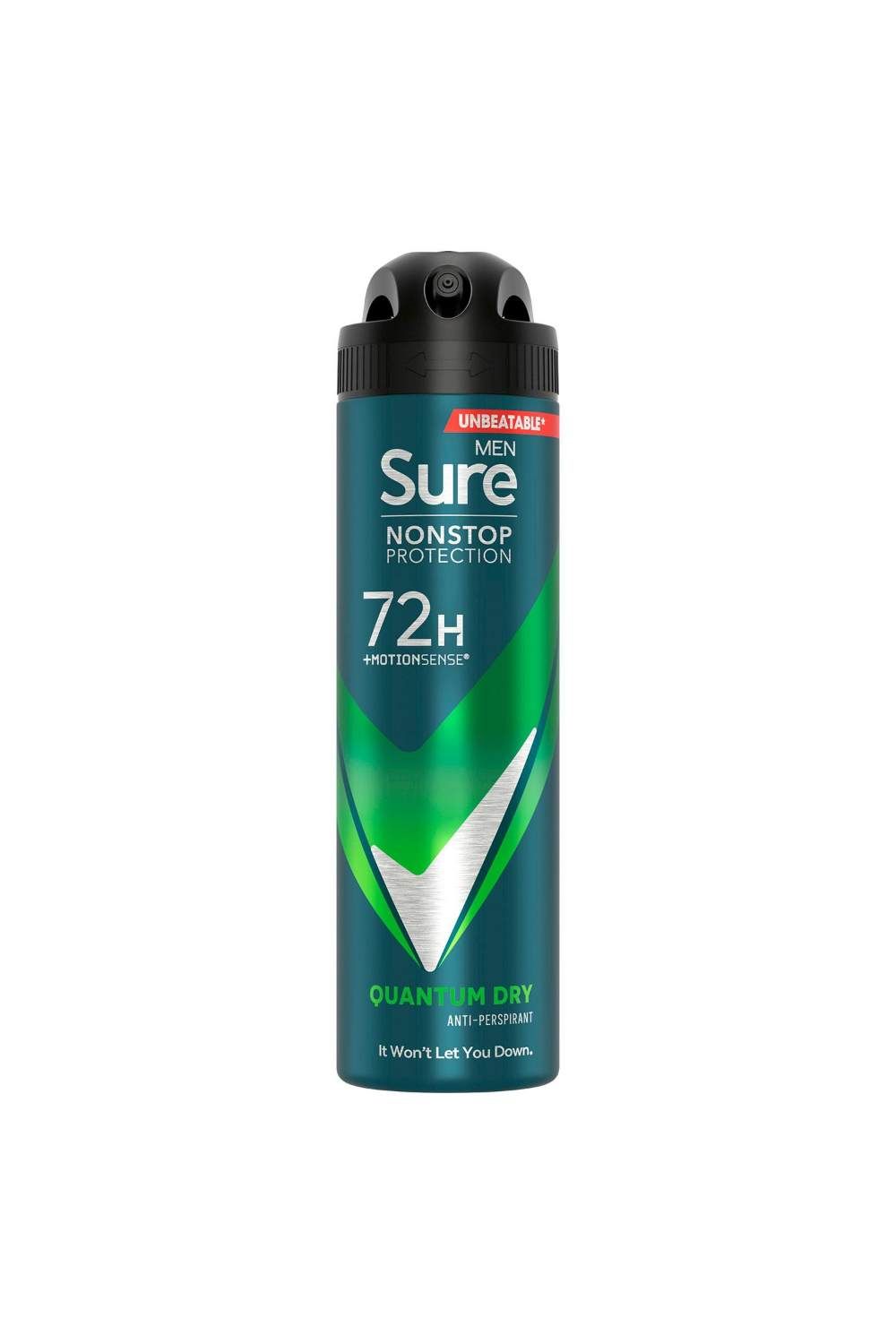 Sure Men 72H Protection 'Anti-Perspirant Deodorant' Quantum Dry, 6x150ml image 2
