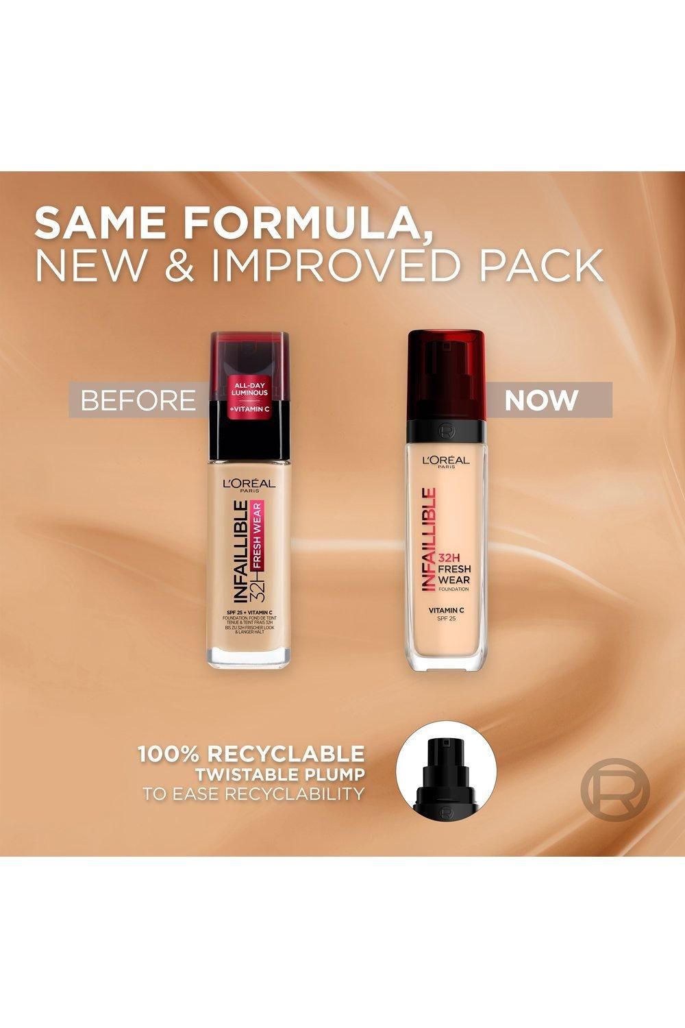 L'Oréal Paris Infaillible 32H Fresh Wear Foundation Natural Linen image 6