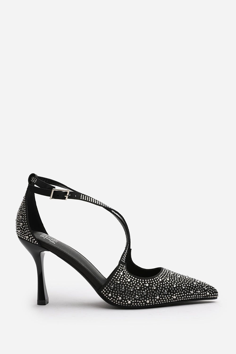 Where's That From 'Kennedy' Strappy Pointed Toe High Heels with Rhinestone Embellishments image 2