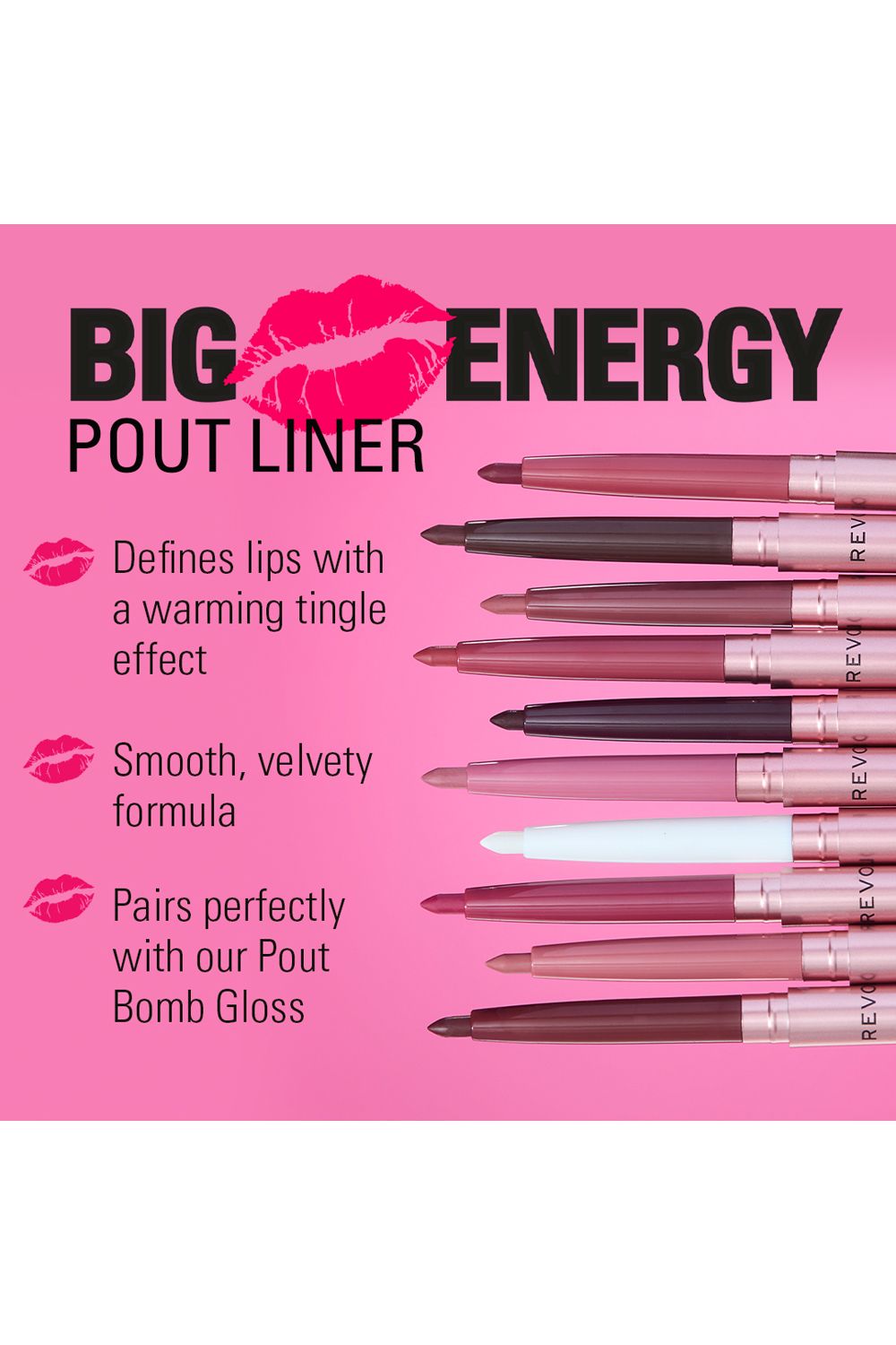 Revolution Pout Bomb Plumping Lip Liner Melba Warm Peach image 9