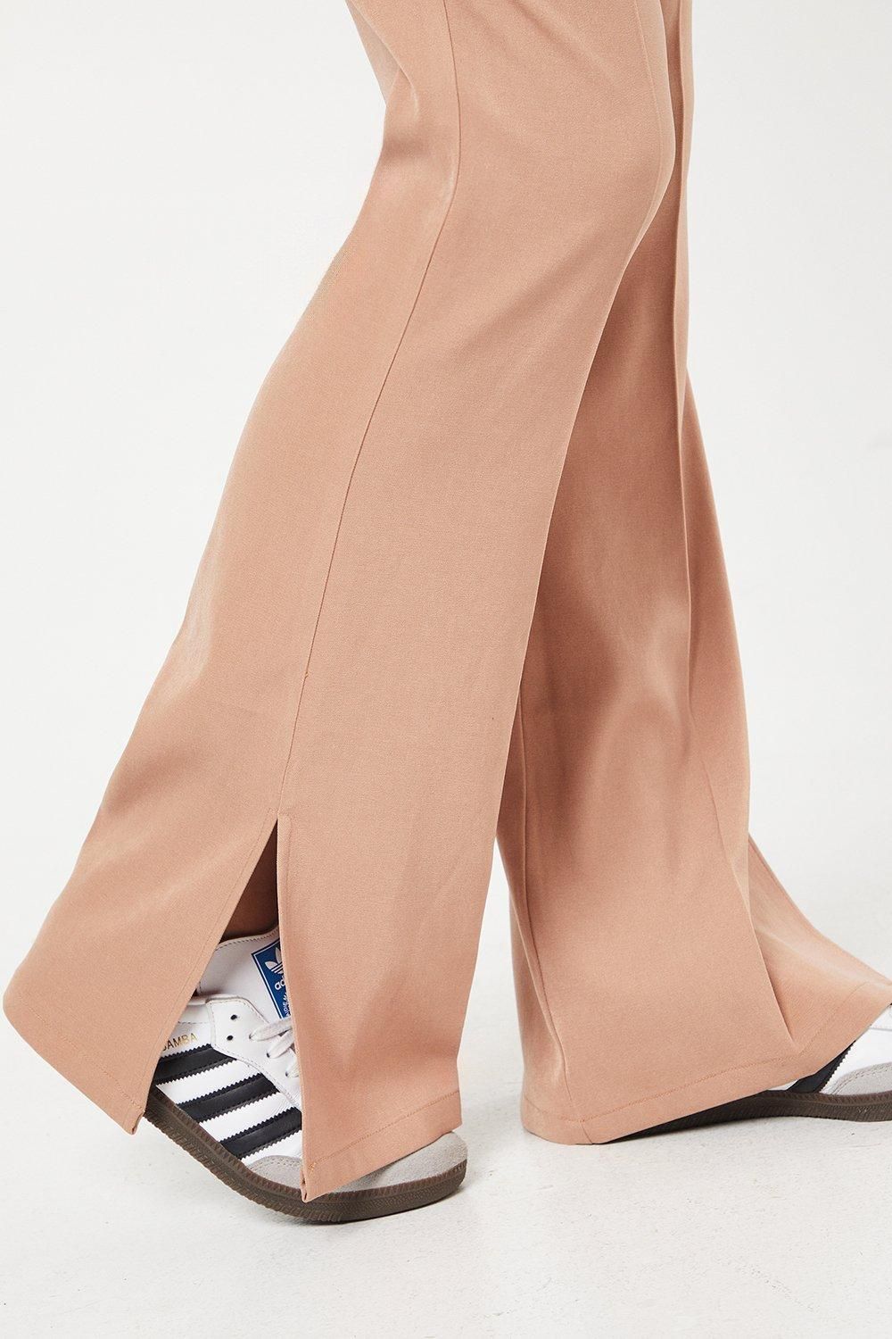Dorothy Perkins Tall Elastic Waist Kickflare Trouser Camel image 4