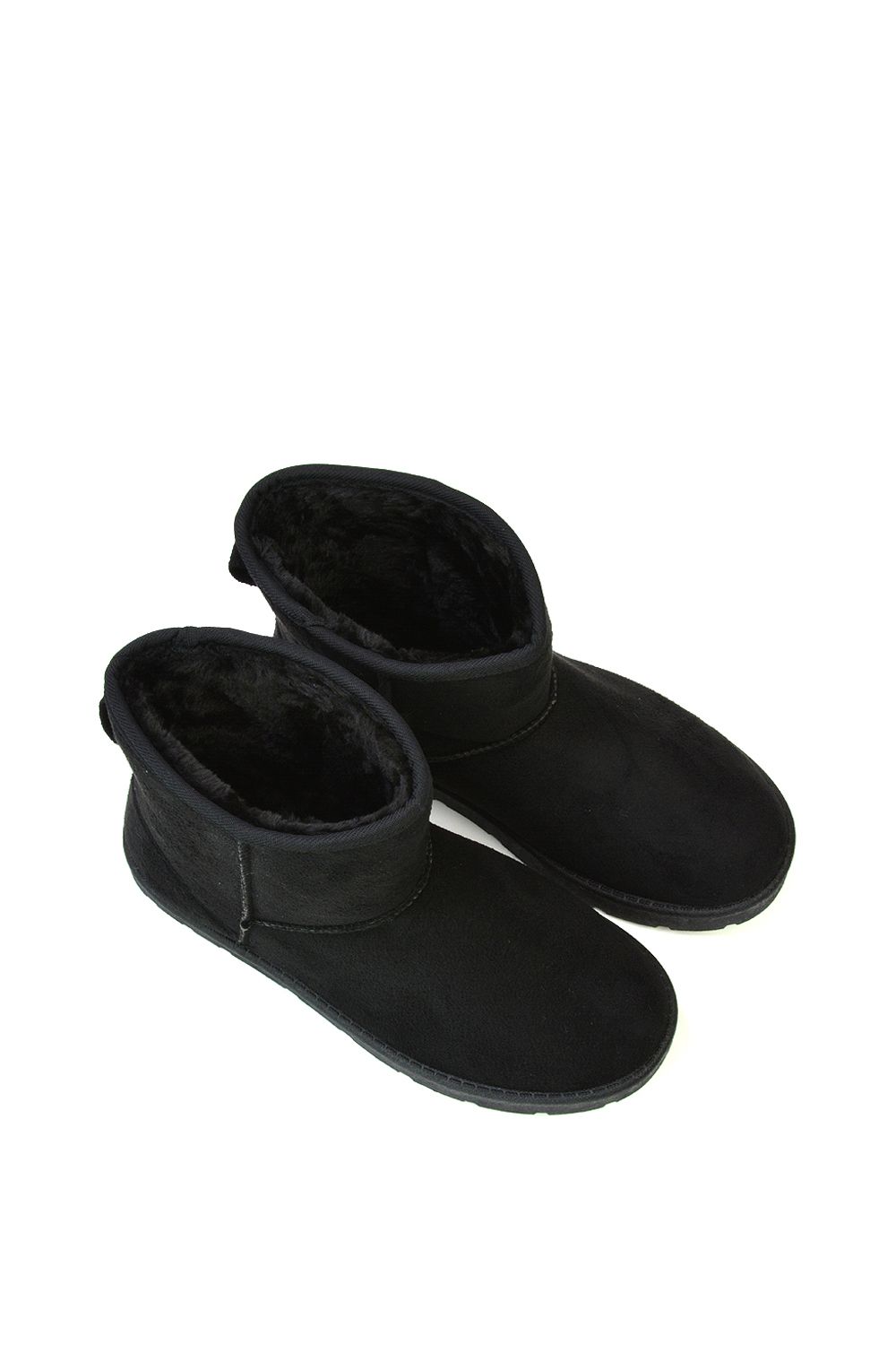 XY London 'Junie' Classic Flat Ankle  Boots with Faux Fur Insole image 3