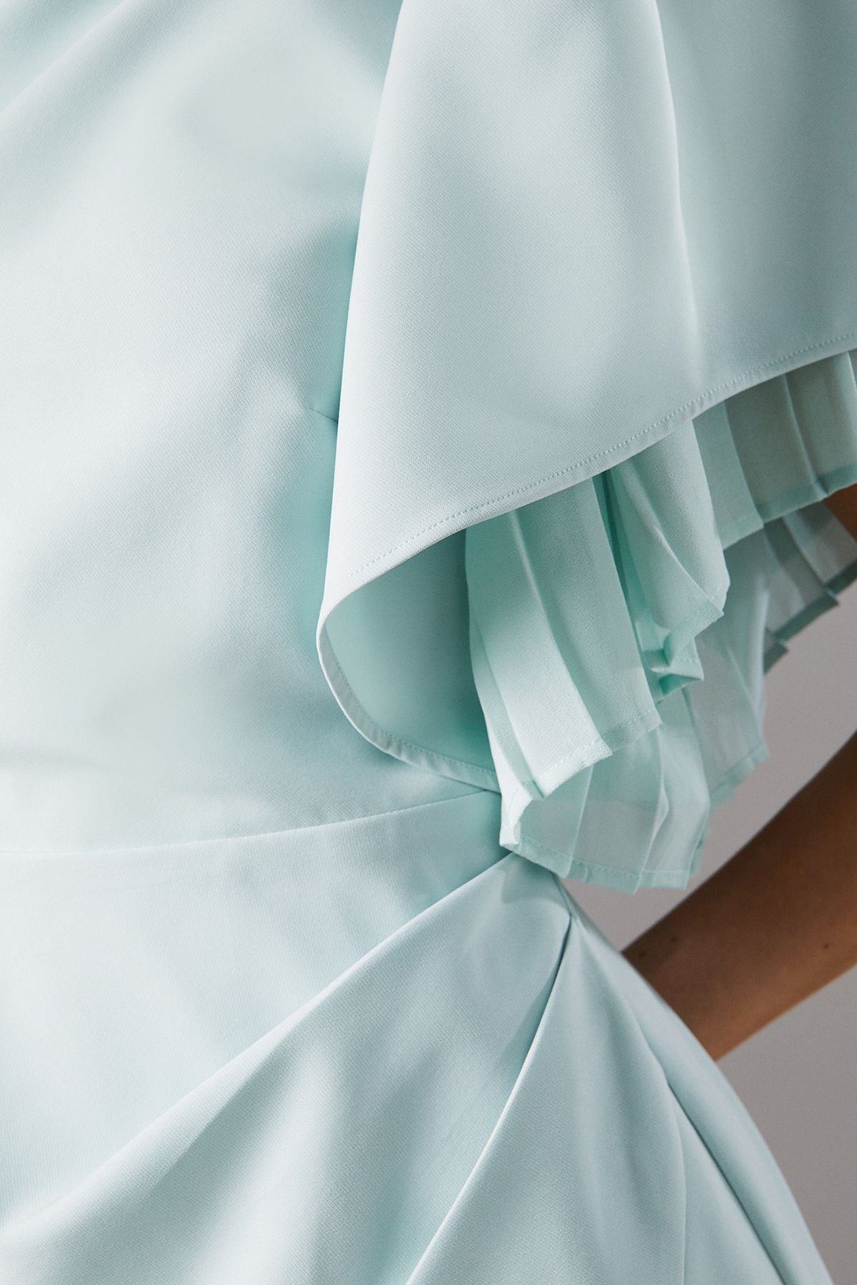 Coast Pleat Double Layer Sleeve Pencil Dress Sage image 5