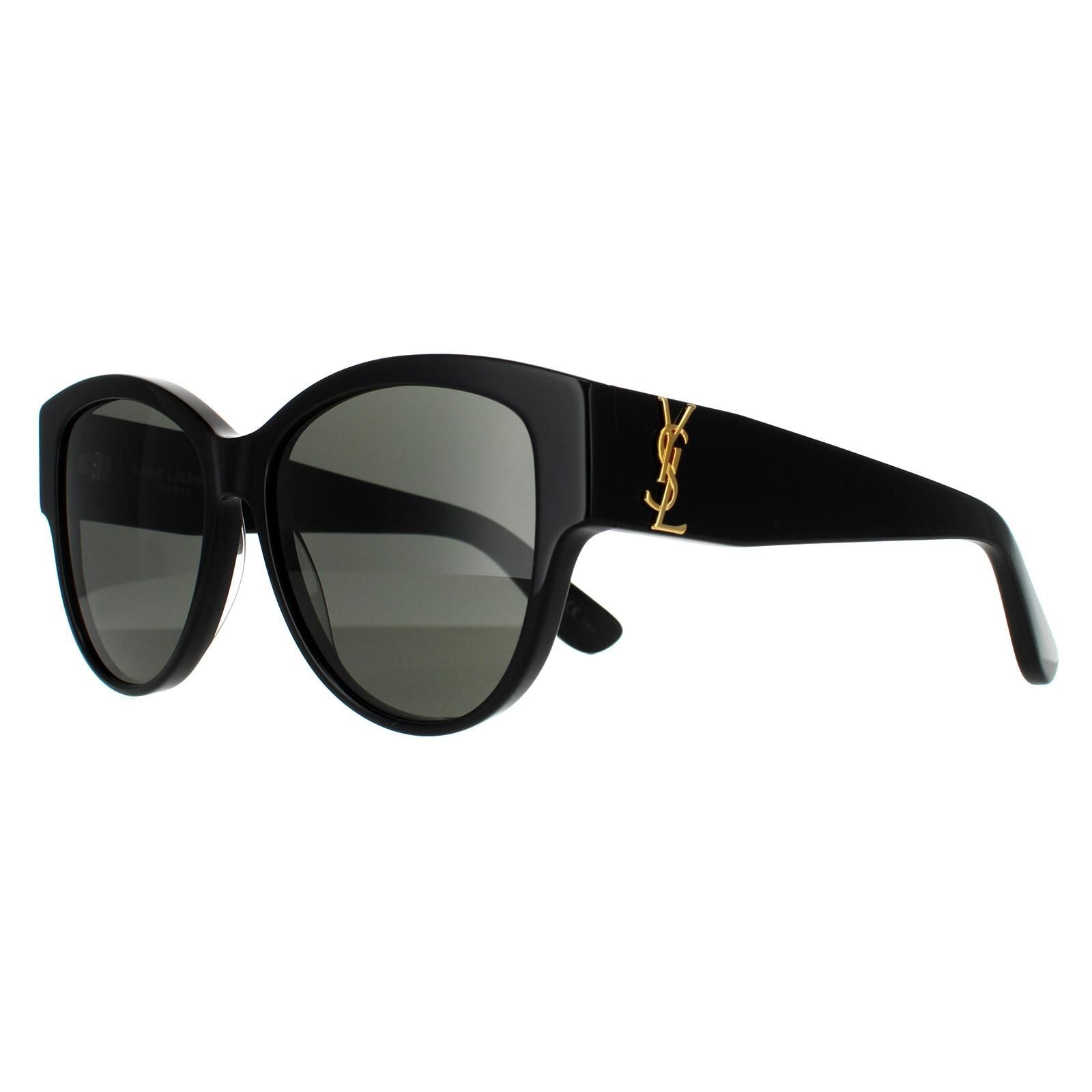 Saint Laurent Oval Black Grey SL M3 Sunglasses image 2
