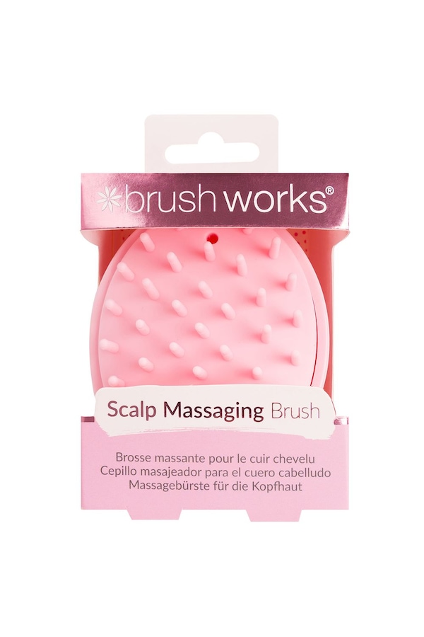 Brushworks Scalp Massaging Brush Pink