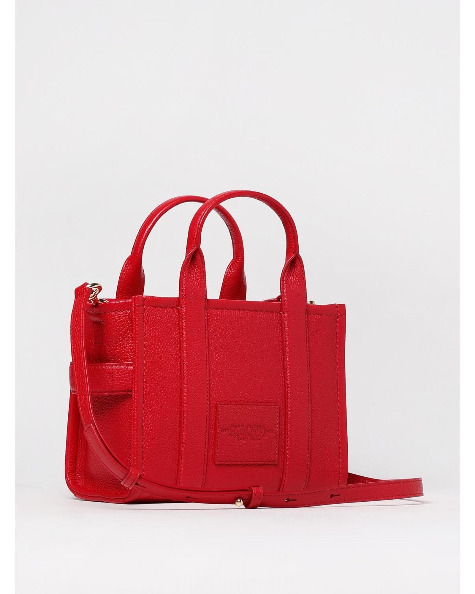 Marc Jacobs The Tote Bag Leather Handbag Wo - Red image 2