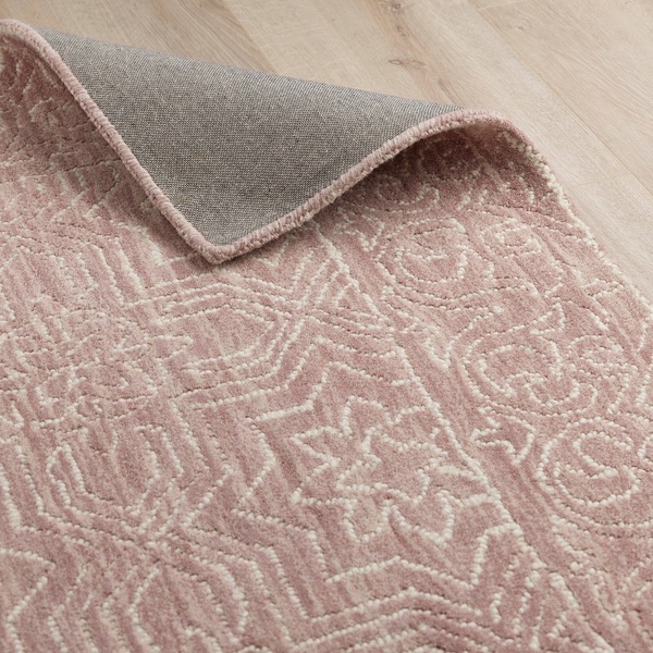 Industville Oare Hand Tufted Wool Rug  -  Rose