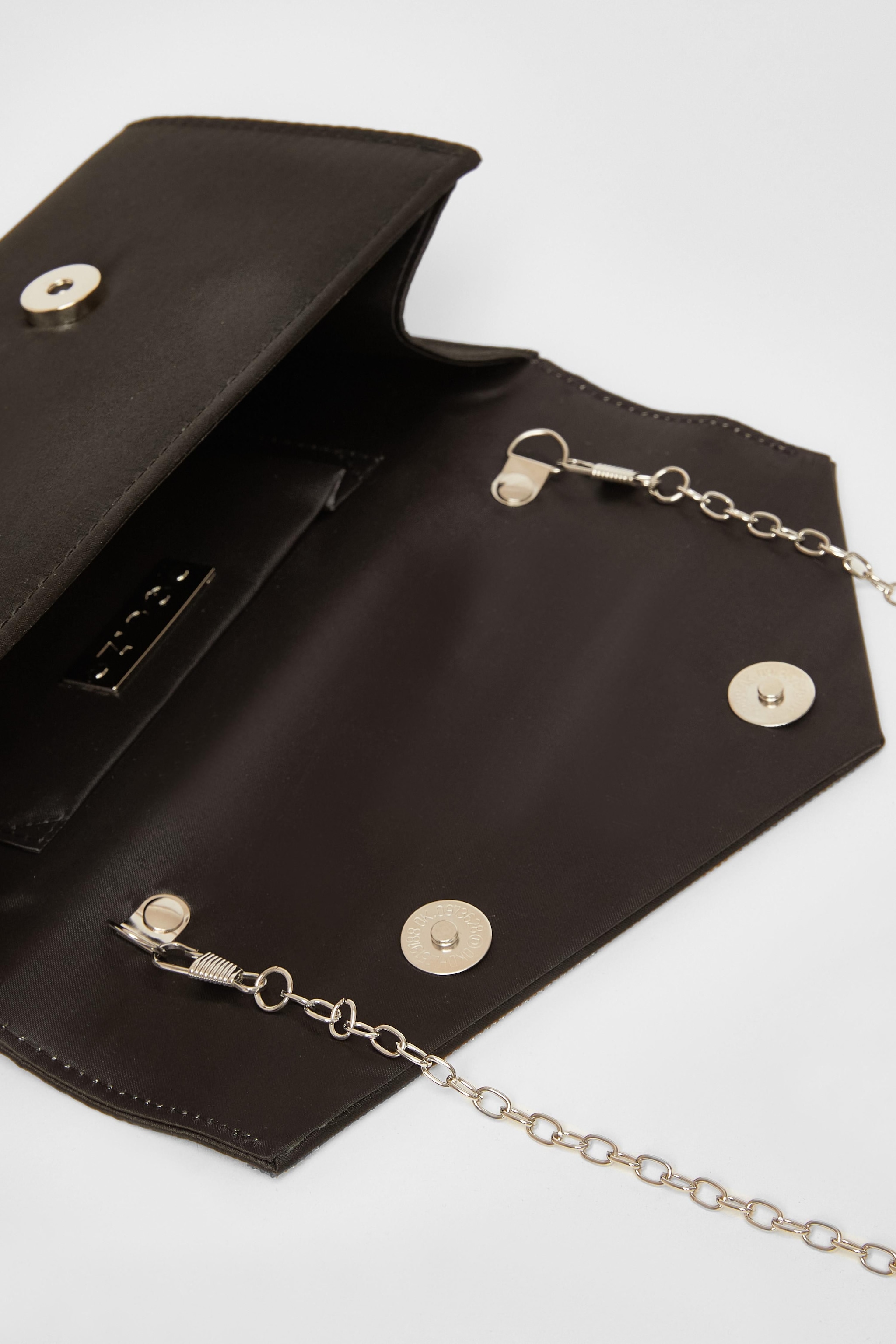 Quiz Black Diamante Clutch image 2