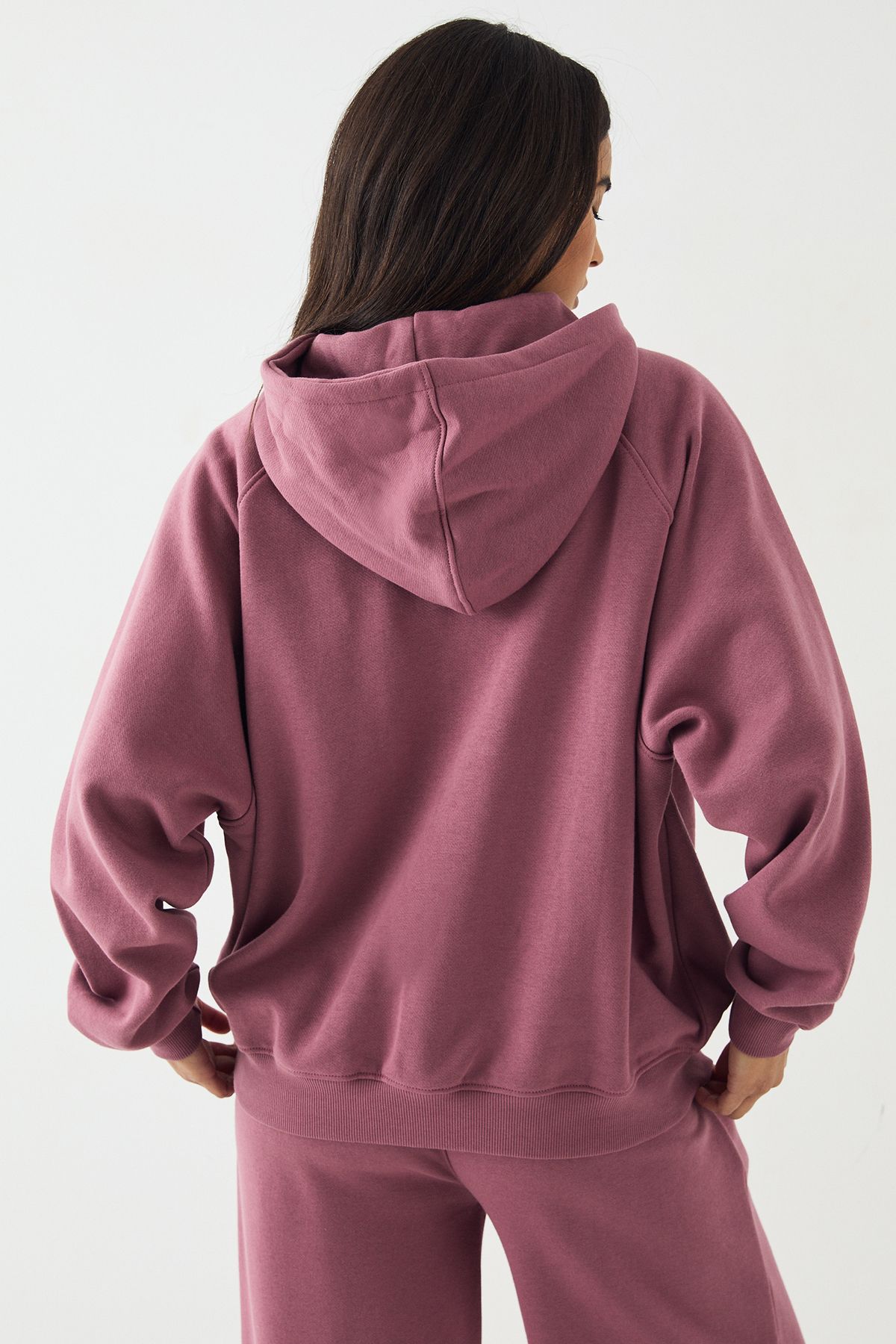 DSGN Studio DSGN Studio Script Oversized Hoodie Rose image 2