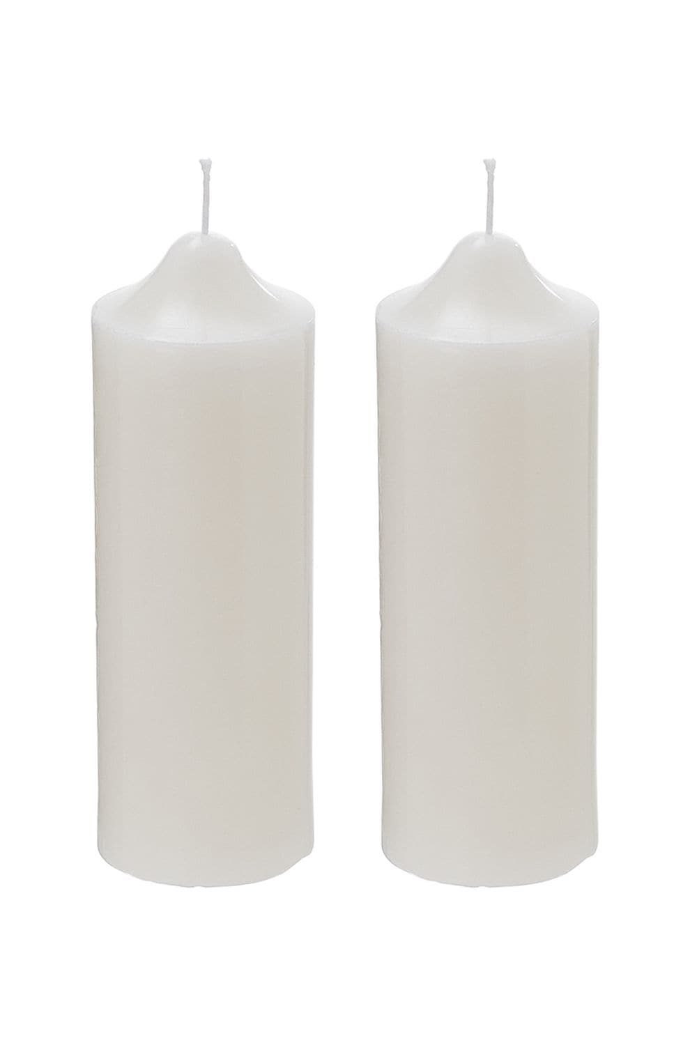 Living and Home 2Pcs White Taper Candles Paraffin Wax Candle with Pointed Tip for Dinner or Decor image 3