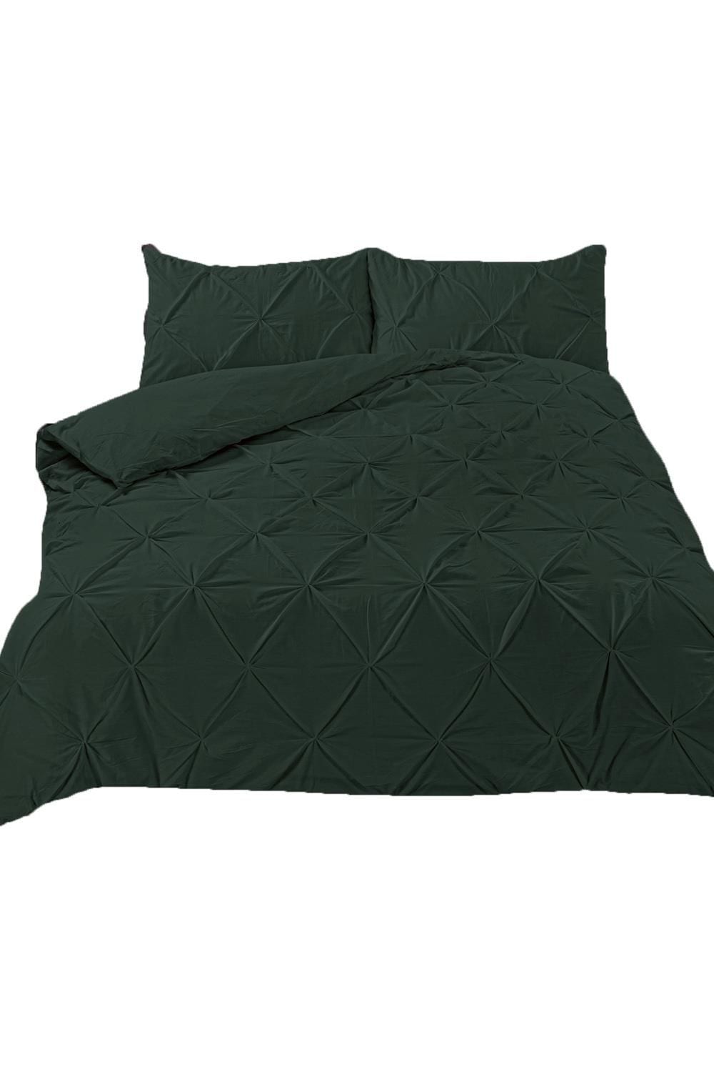 OHS Diamond Pintuck Duvet Cover with Pillowcase image 1
