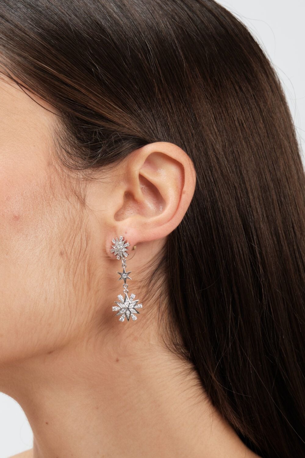 Jon Richard Rhodium Plated Celestial Earrings image 3