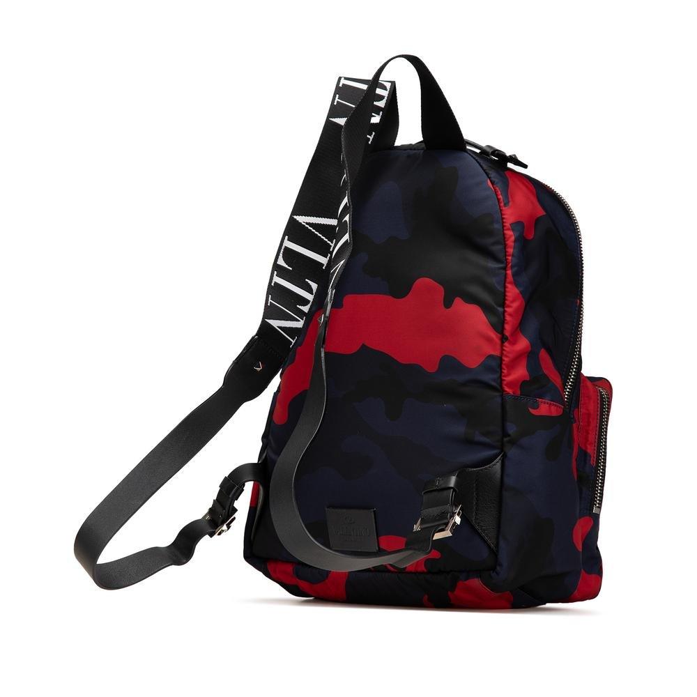 Valentino Preloved Camouflage Backpack Wo - Blue image 2