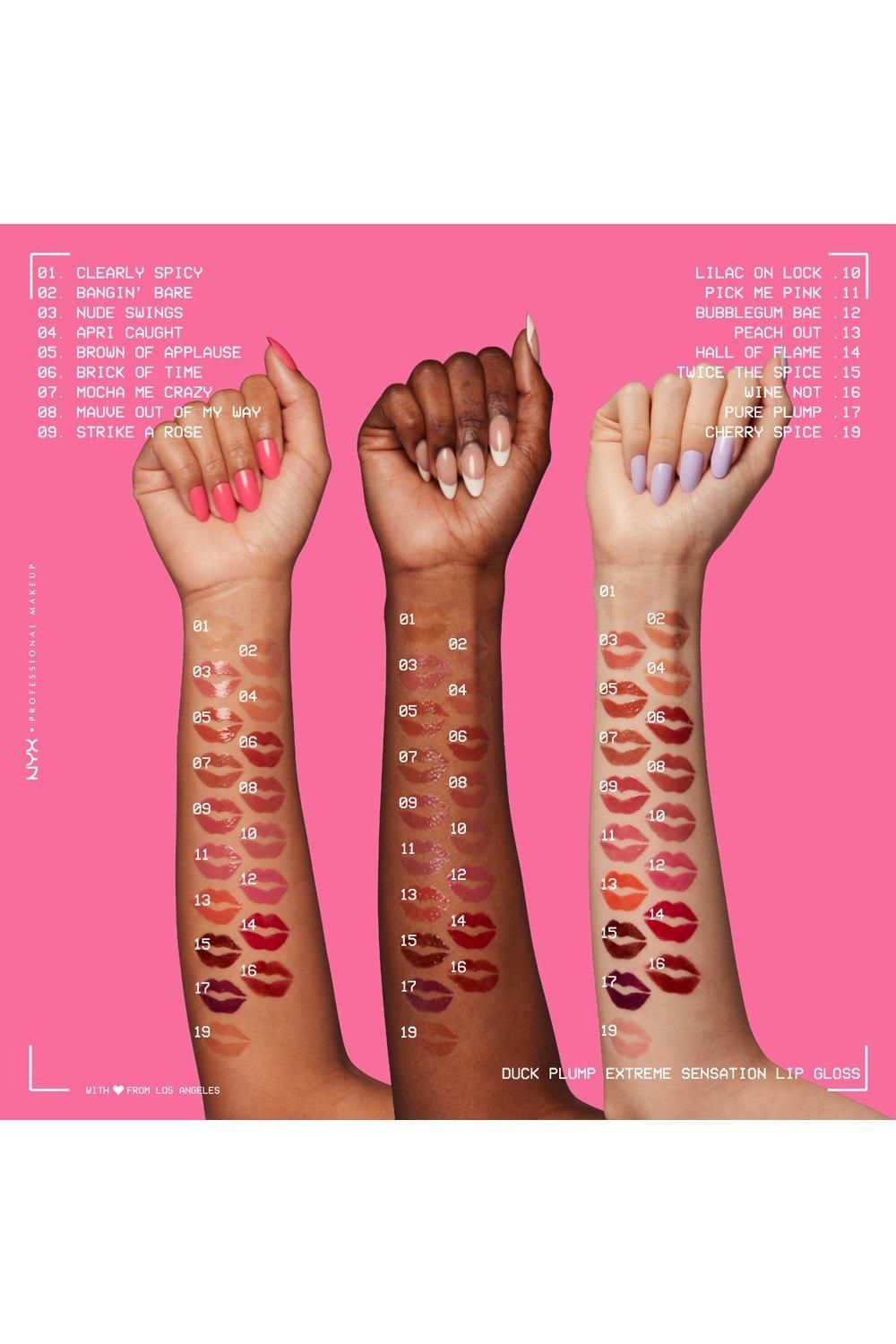 NYX Professional Makeup Duck Plump Lip Plumping Gloss Strike A Rose image 6