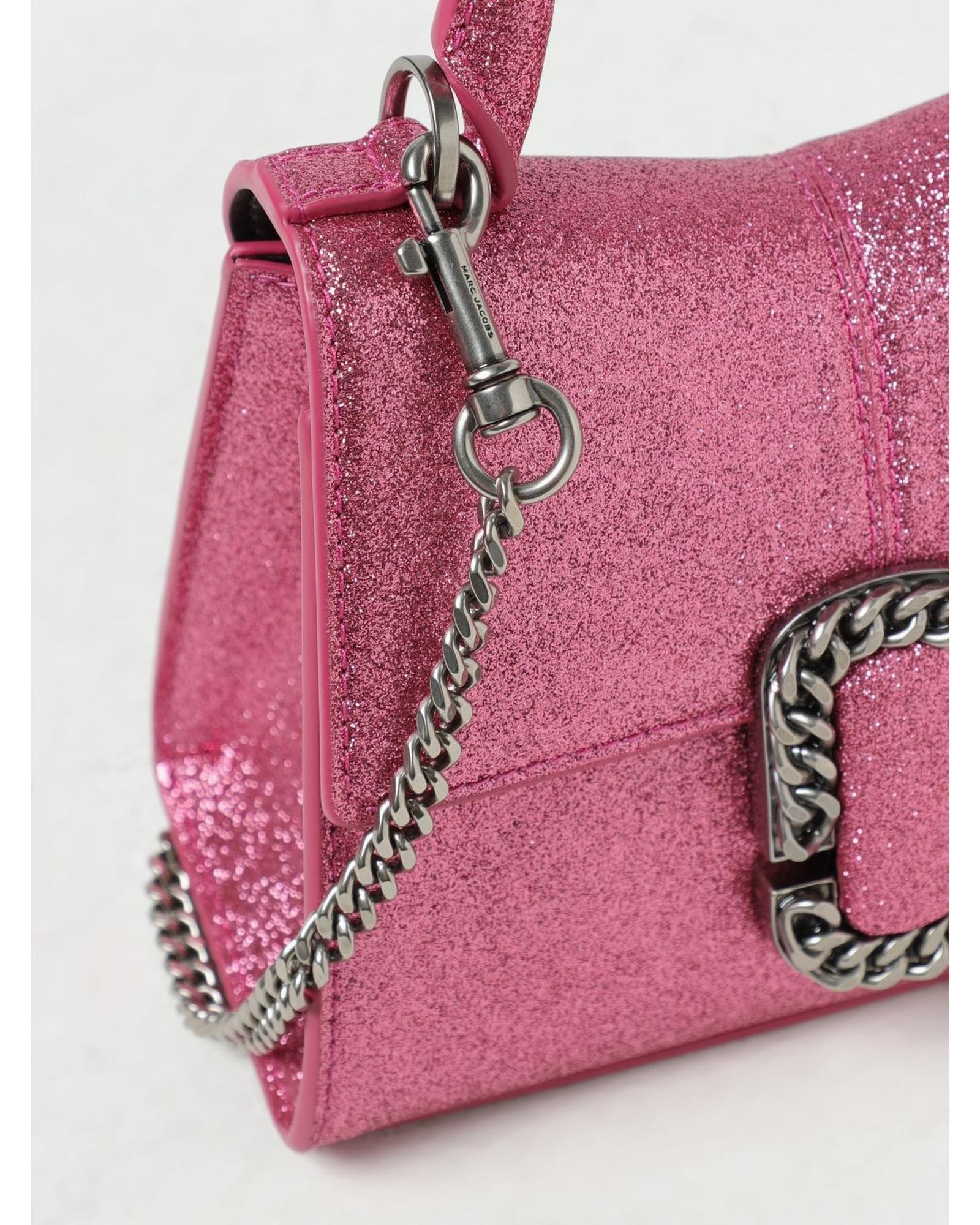 Marc Jacobs Softshot 21 Glitter Mini Top Handle Bag Wo - Pink Clutch Bags image 3