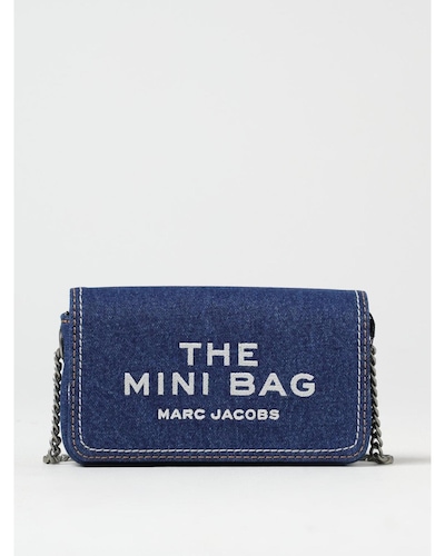 Marc Jacobs Mini Denim Crossbody Bag Wo - Black