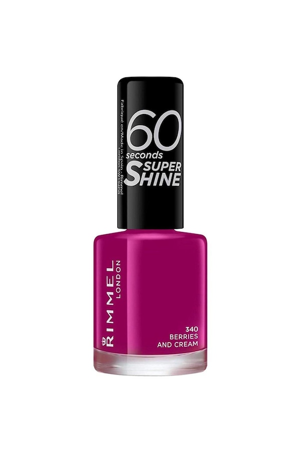 Rimmel London 60 Seconds Super Shine Nail Polish Berries And Cream