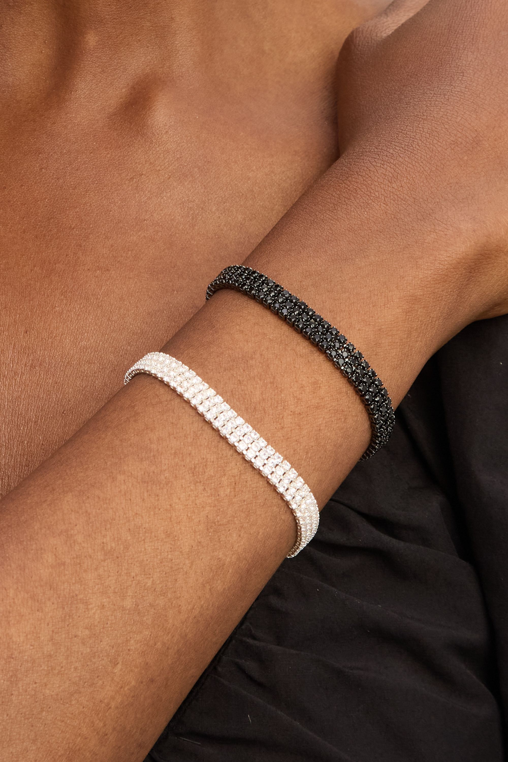 Jon Richard Jet Stone Multirow Bracelet image 2