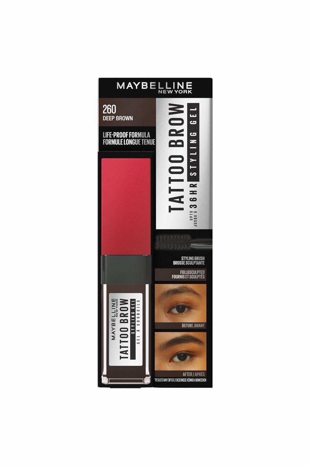 Maybelline Tattoo Brow 36hr Brow Gel Deep Brown image 3
