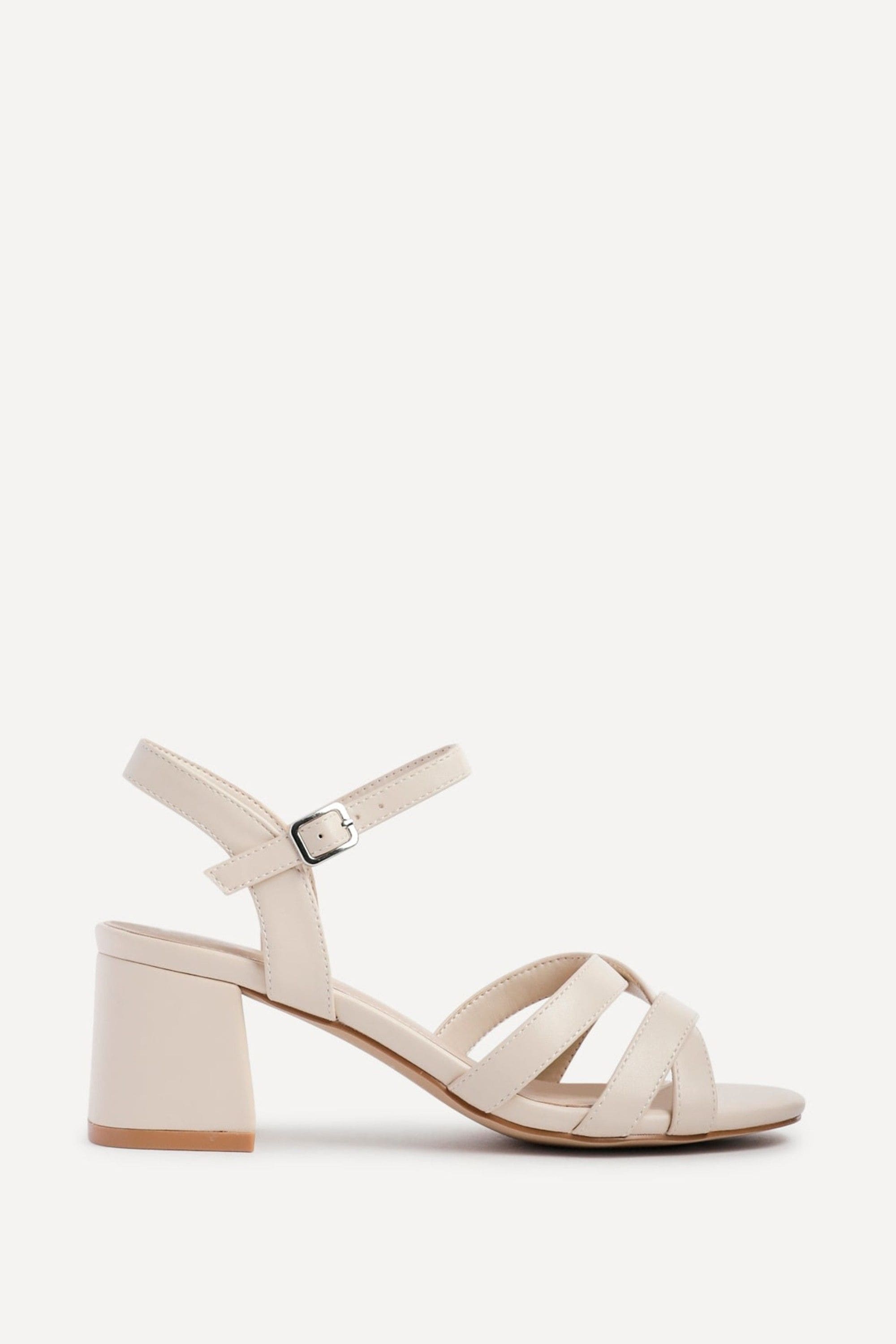 Linzi Flair Nude Faux Leather Heeled Sandals image 1
