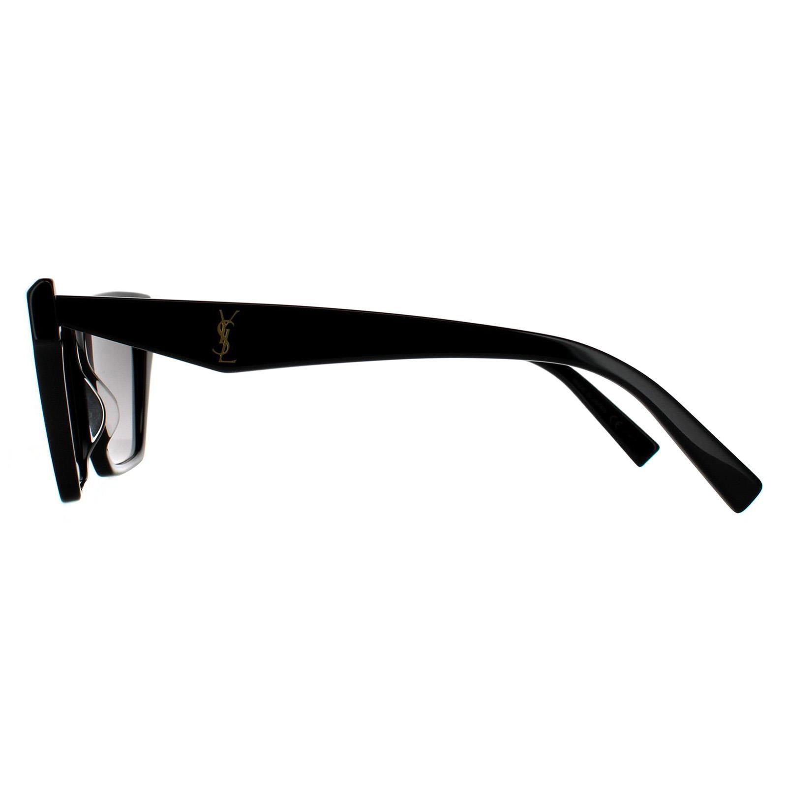 Saint Laurent Cat Eye Black Grey Gradient Sunglasses image 3