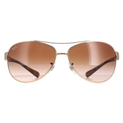 Ray-Ban Aviator Gold Brown Gradient Sunglasses
