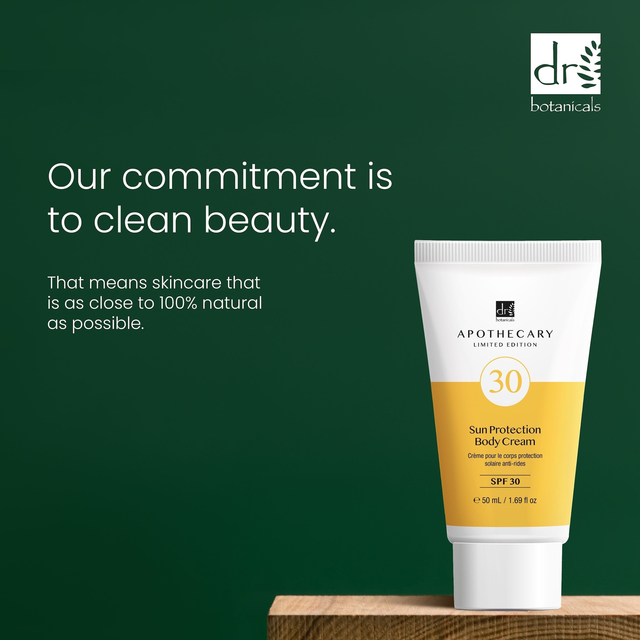 Dr. Botanicals Sun Protection Body Cream SPF 30 50ml image 3