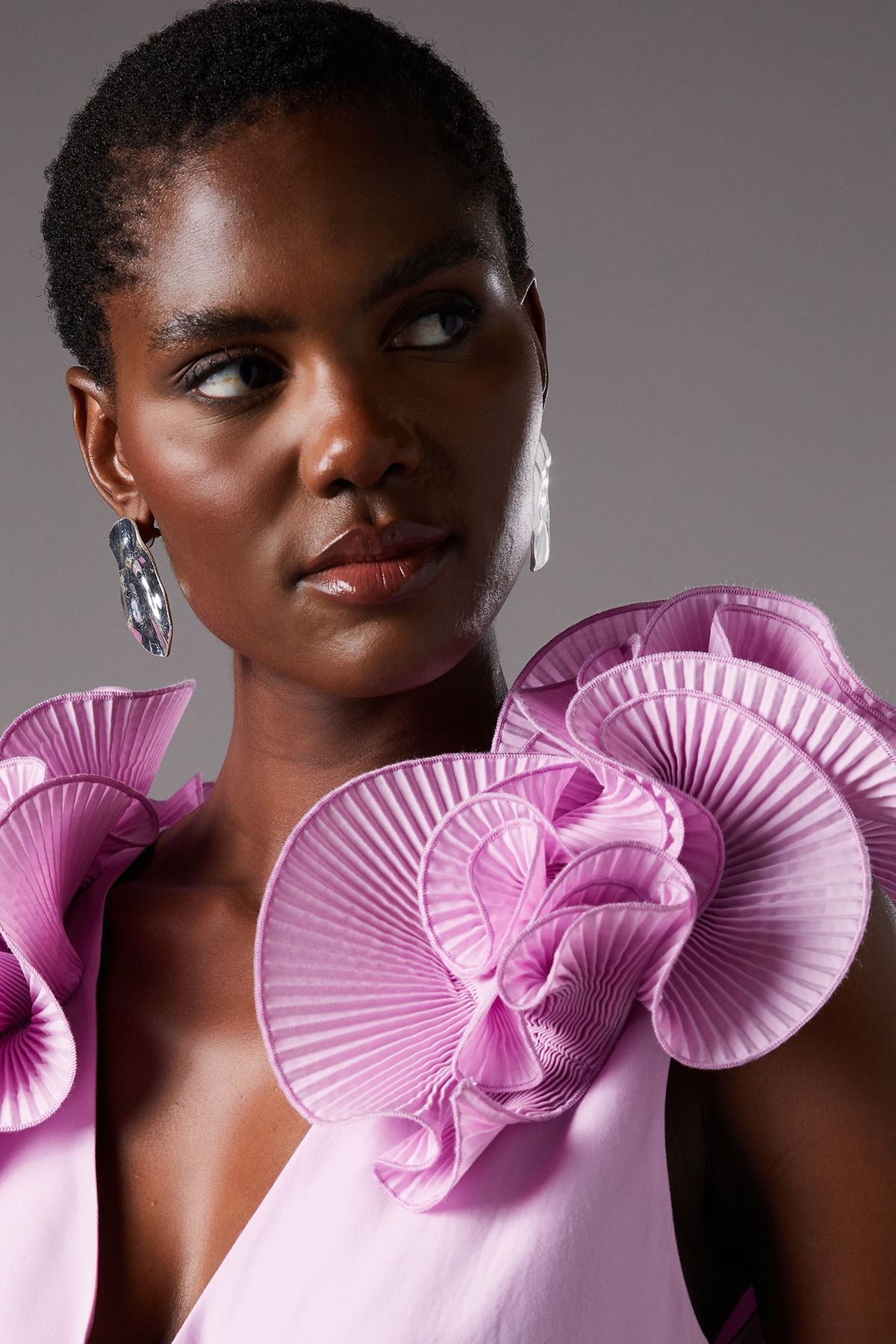 Coast Pleat Skirt Midi Dress Lilac image 6