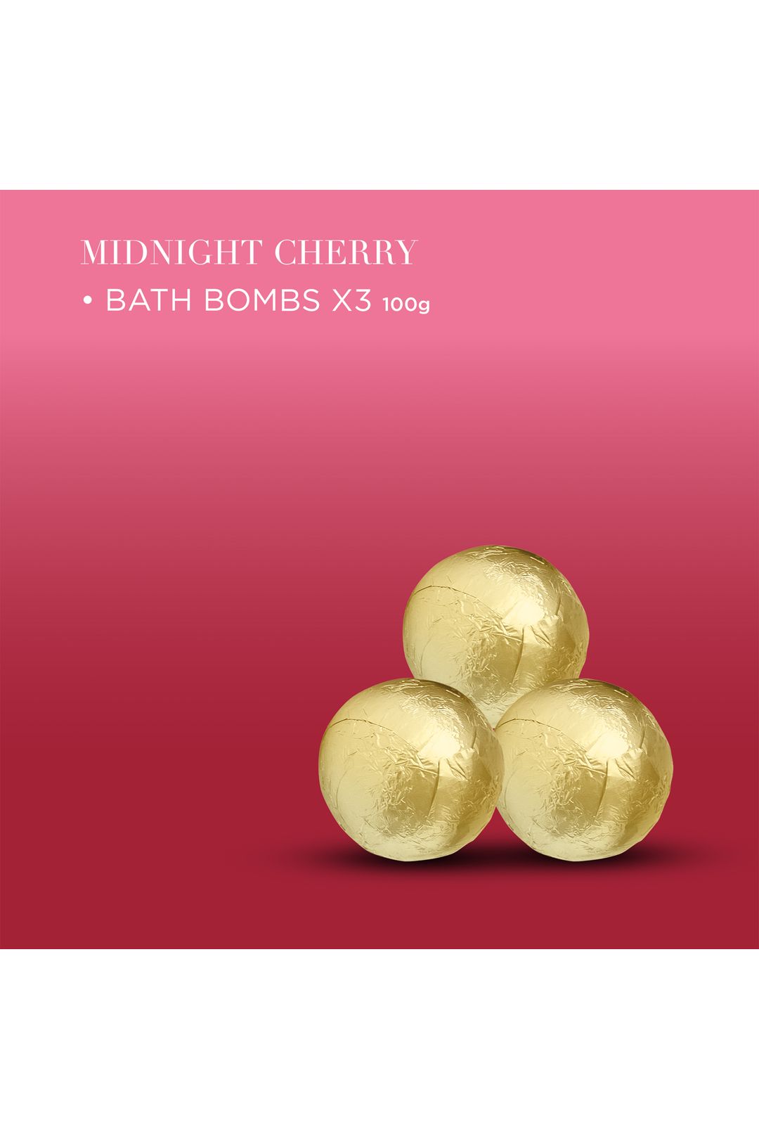 Baylis & Harding Midnight Cherry Luxury Bath Bomb Trio Gift Set Multi image 4