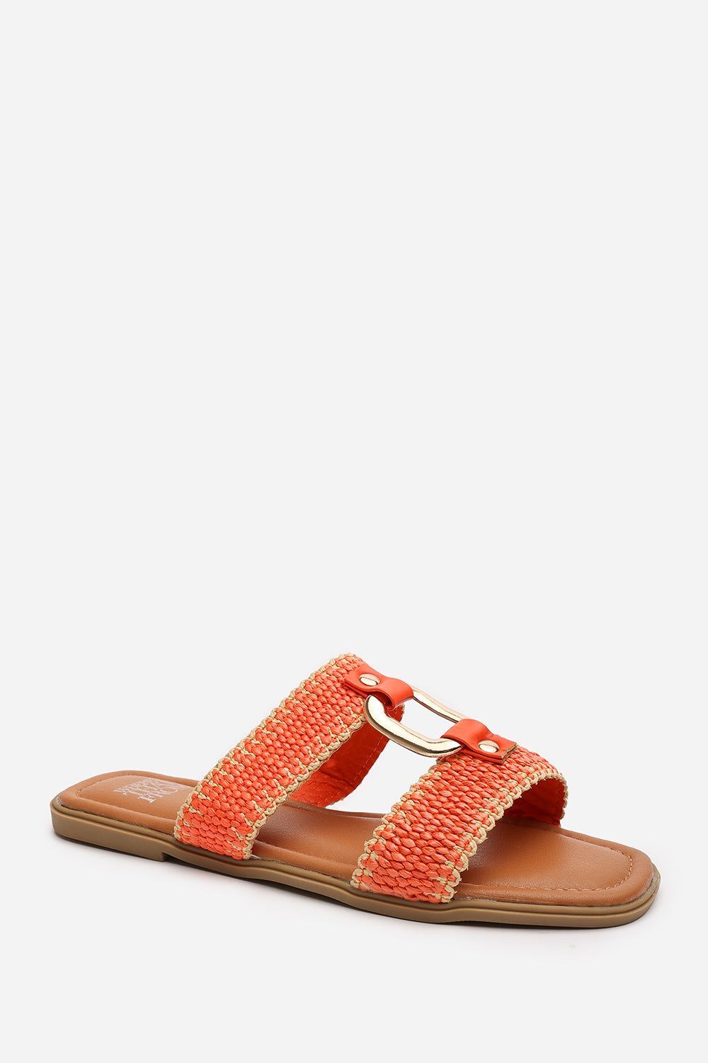 Where's That From 'Imani' Flat Raffia Strap Sandals image 3