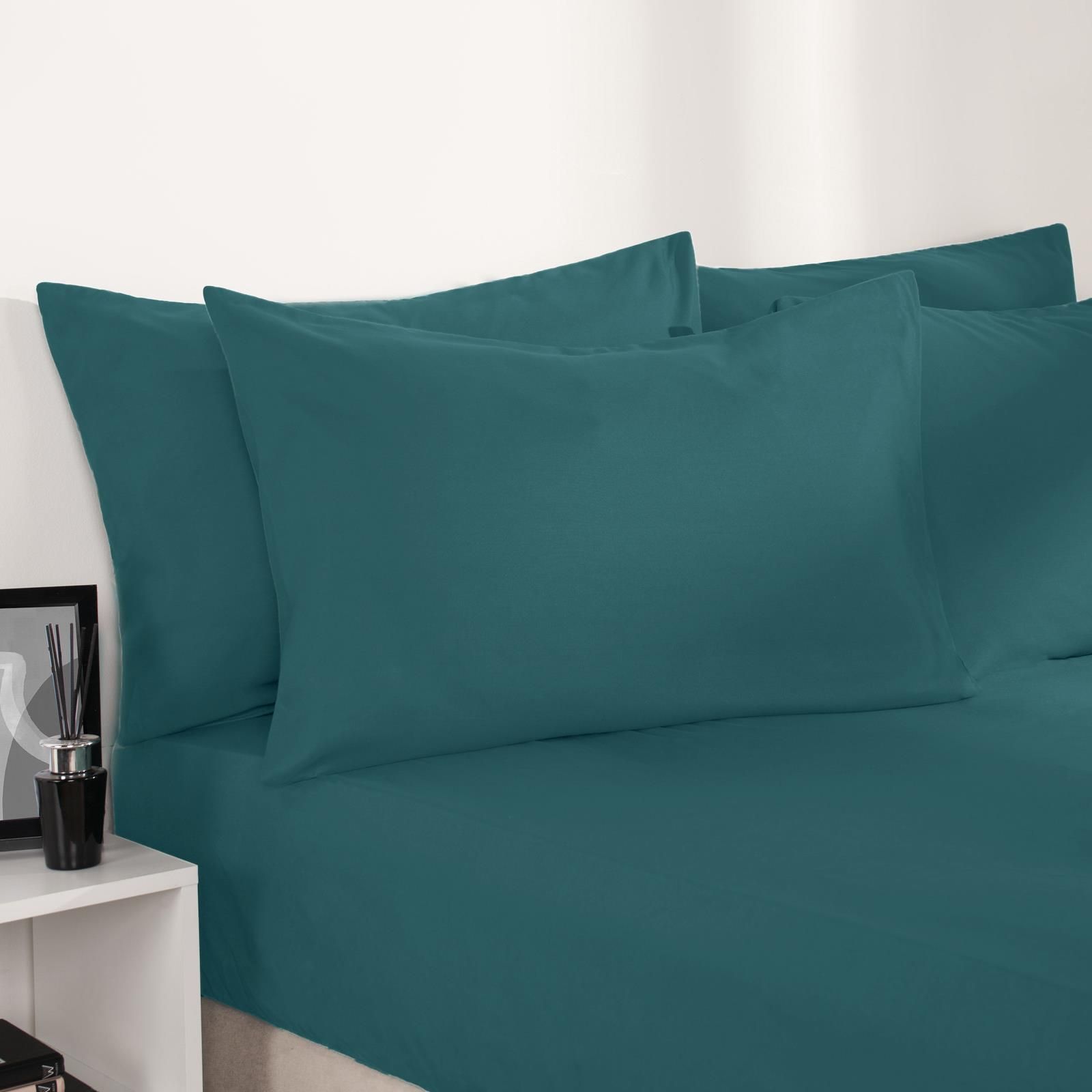 OHS Plain Dyed Duvet Cover with Pillowcase Bedding Set image 5