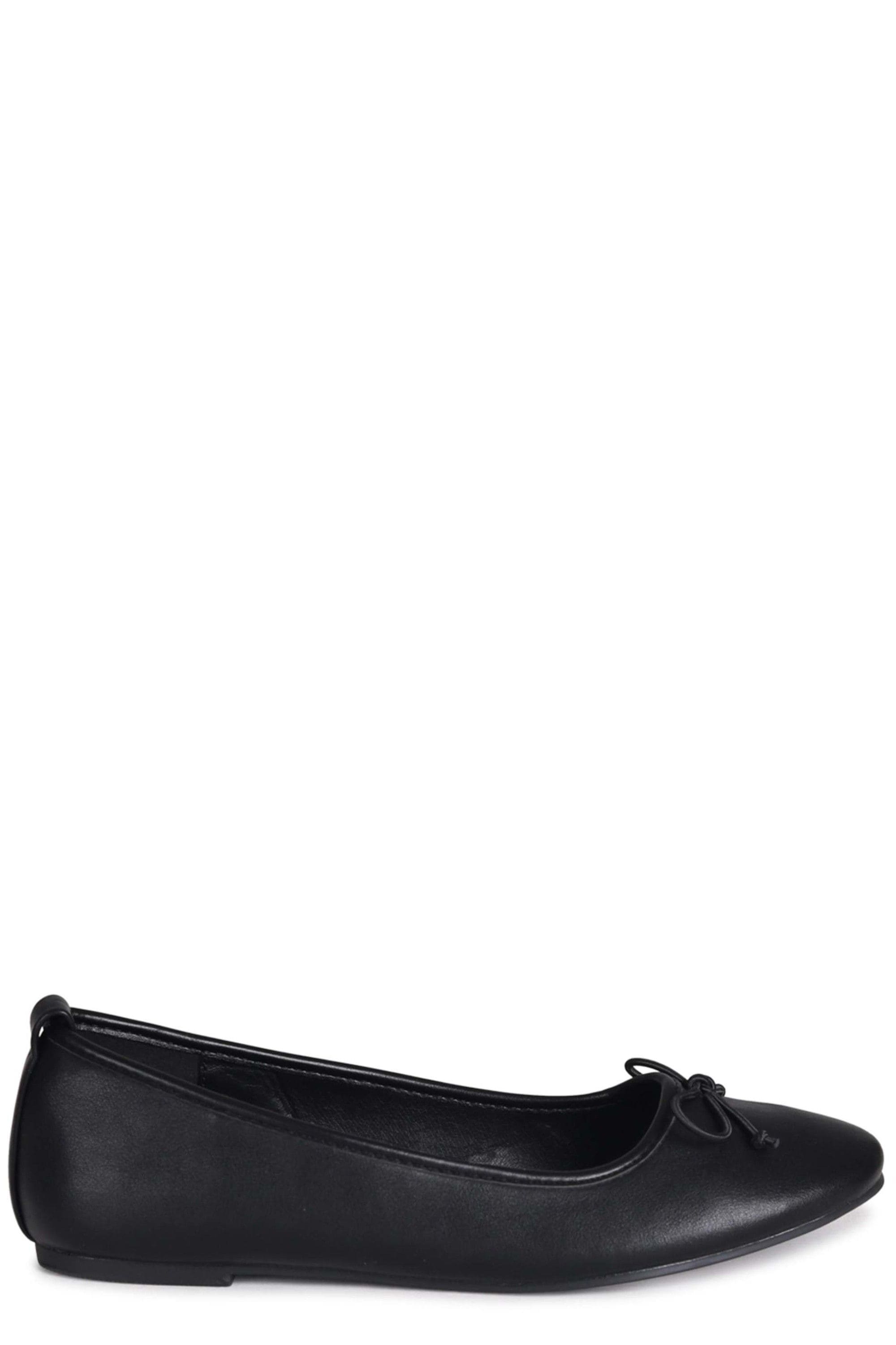 Linzi Este Black Faux Leather Pump image 1