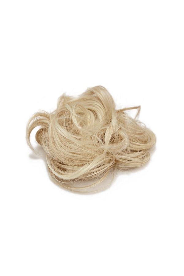 Lullabellz Premium Messy Bun Hair Up Scrunchie California Blonde