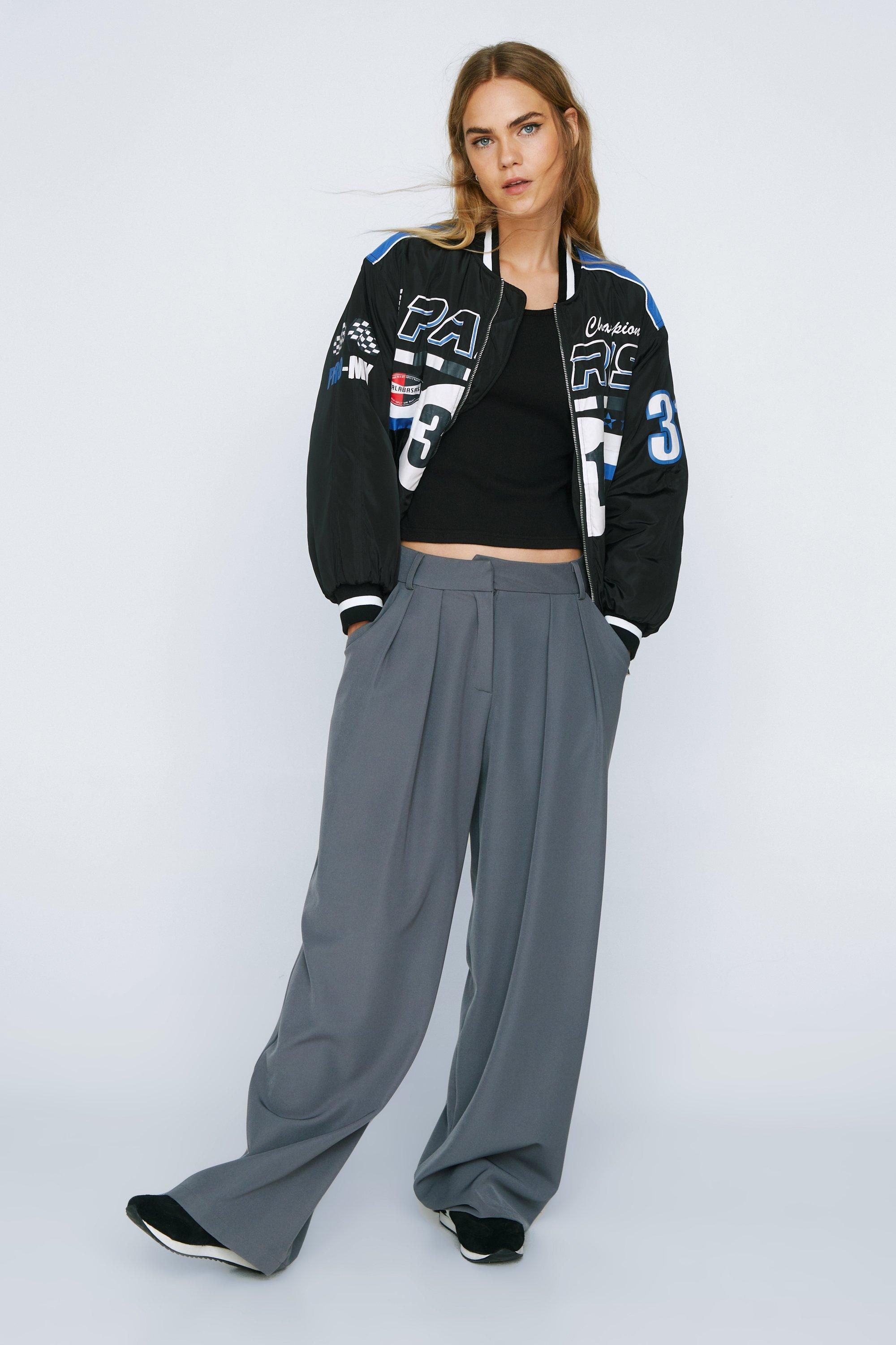 NastyGal Ribbed Fitted Long Sleeve Scoop Neck T-shirt Black image 3