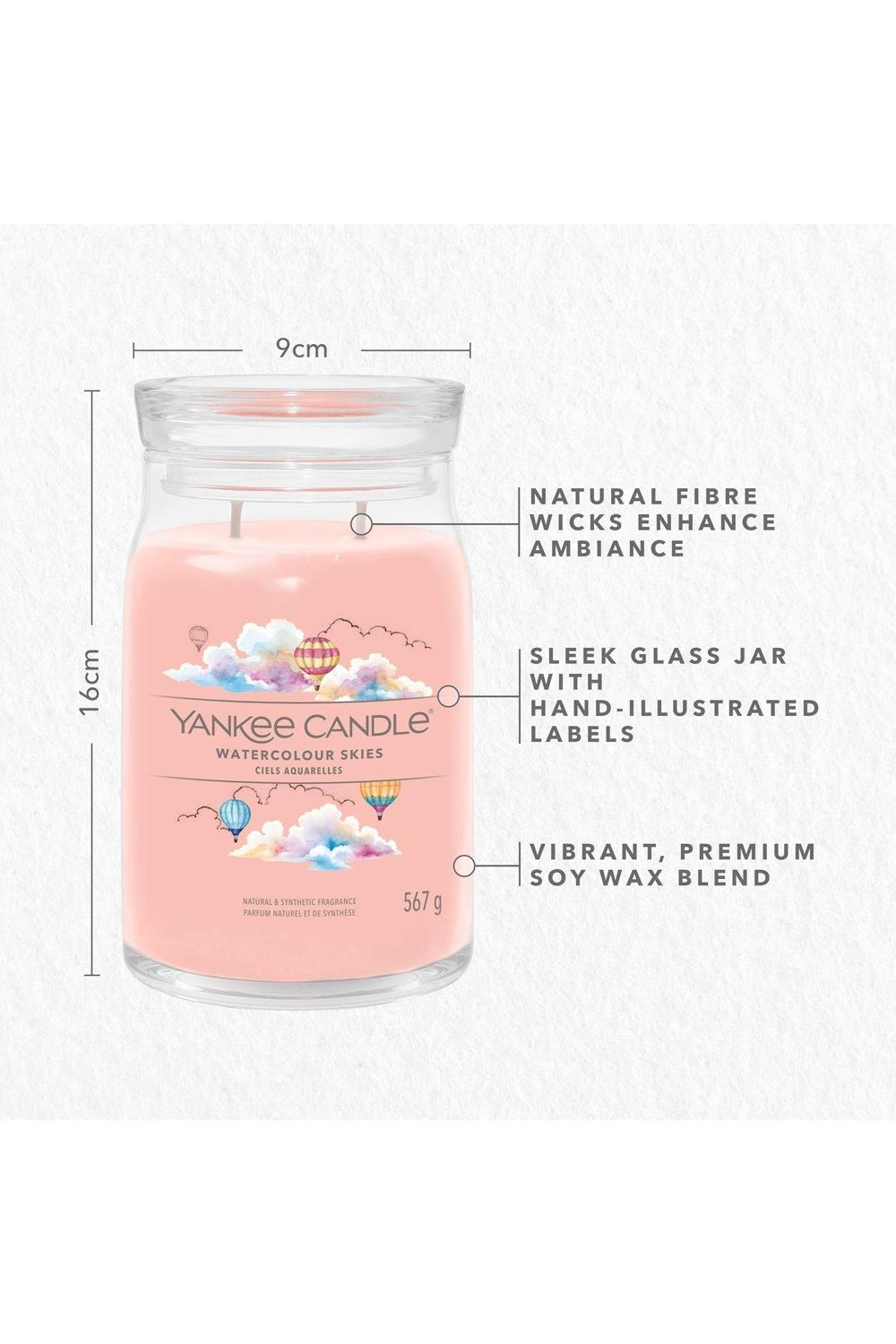 Yankee Candle Signature Large Jar Watercolour Skies Pink image 4