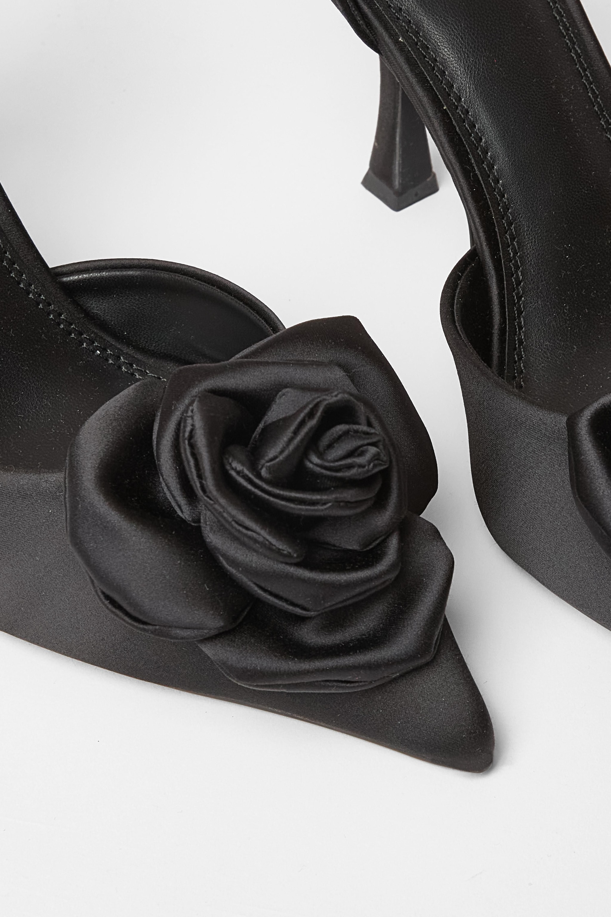 Quiz Black Corsage Court Heels image 4