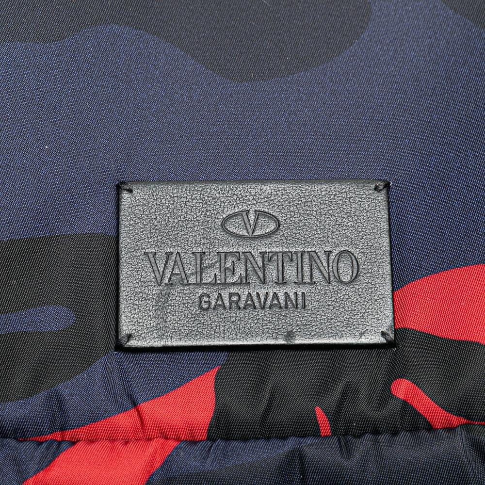 Valentino Preloved Camouflage Backpack Wo - Blue image 7